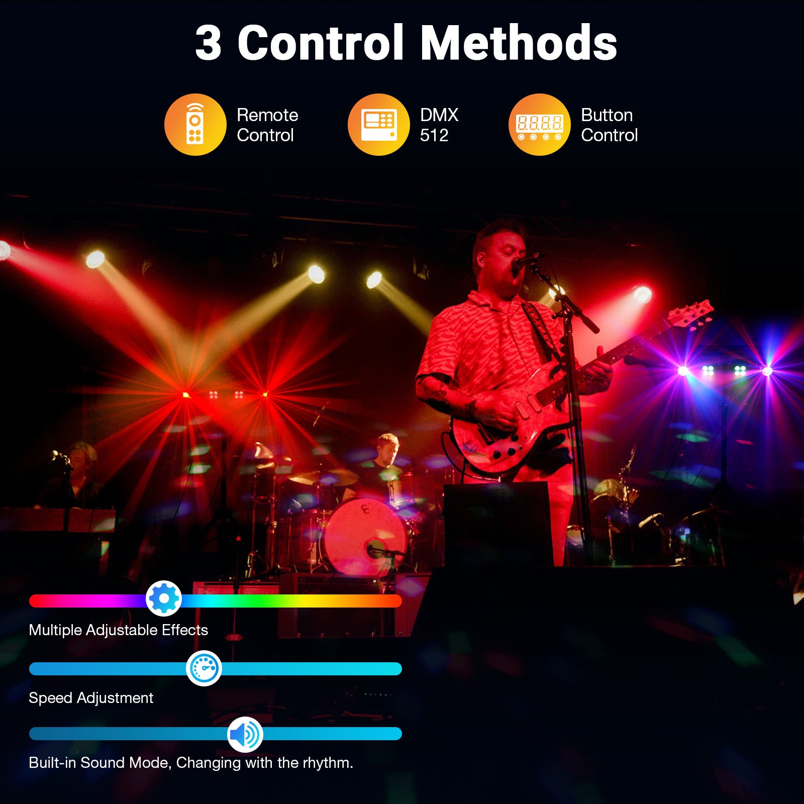 DJ Lighting System with Strobe Light Par light Disco Ball