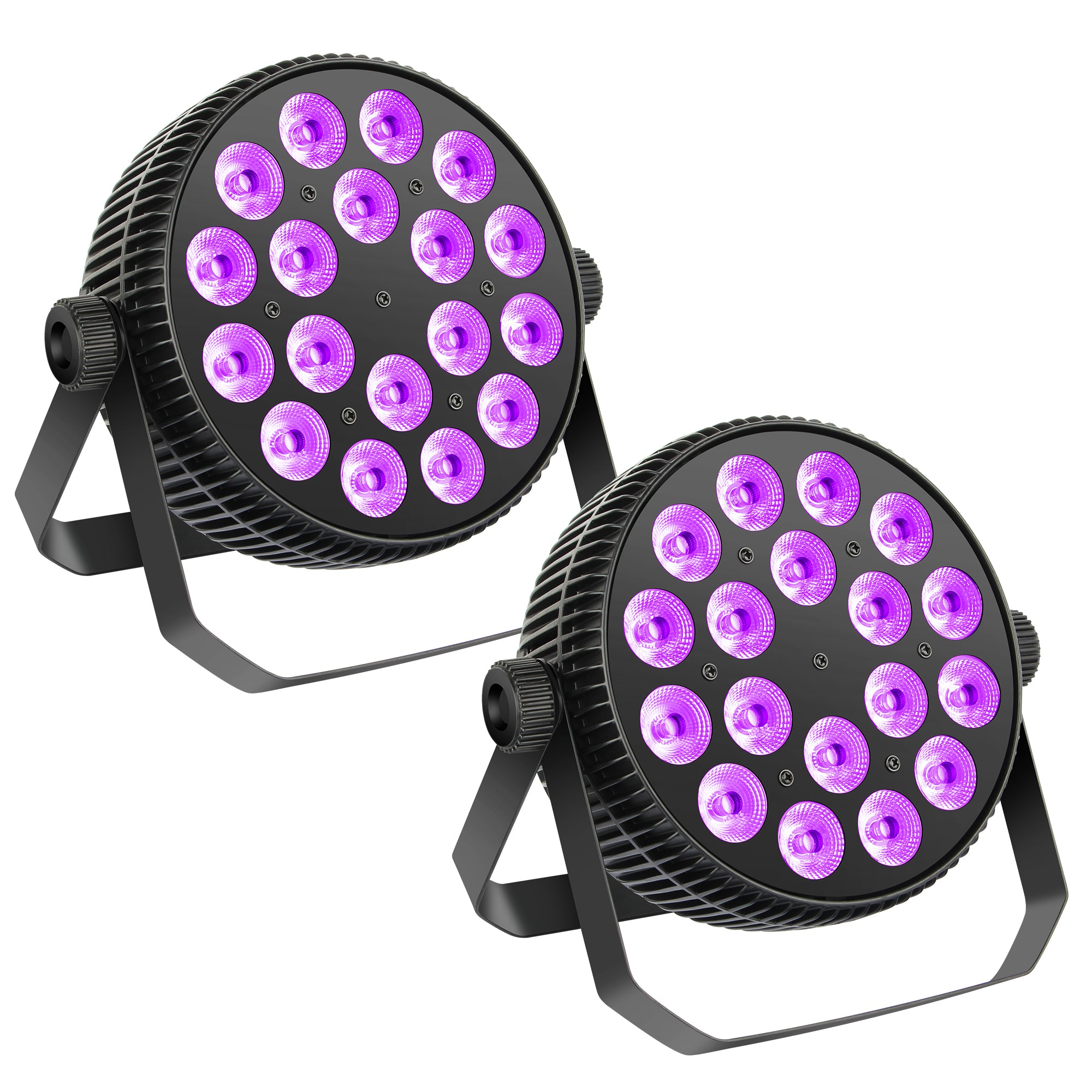 LED Aluminum Par Light - 18x6W, RGBWA+UV 6n1