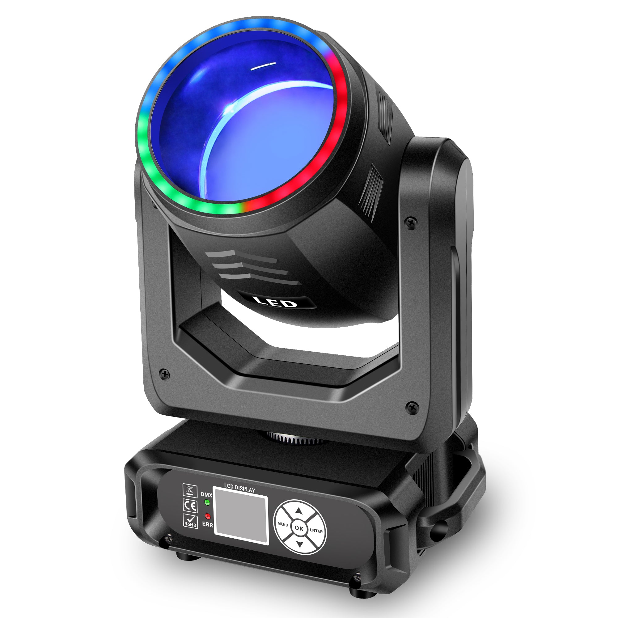 200W LED Moving Head Beam Light with RGB Ring