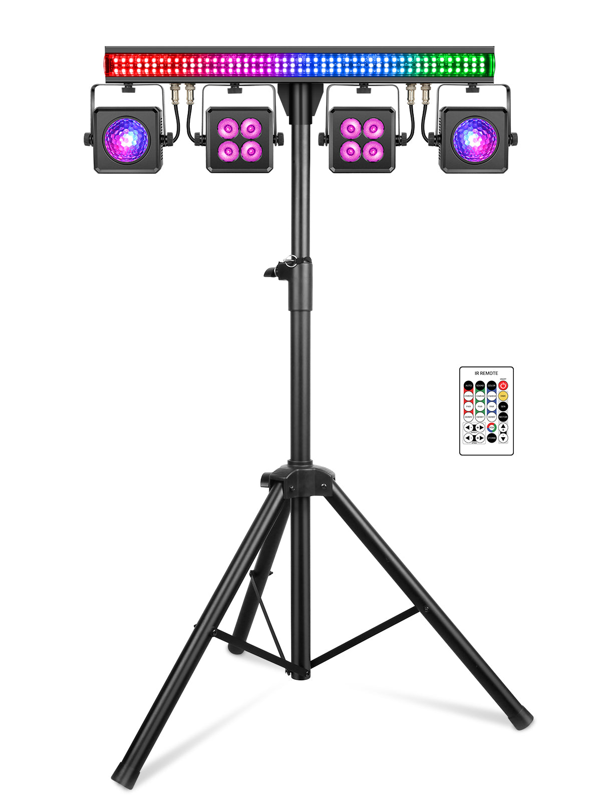 DJ Lighting System with Strobe Light Par light Disco Ball
