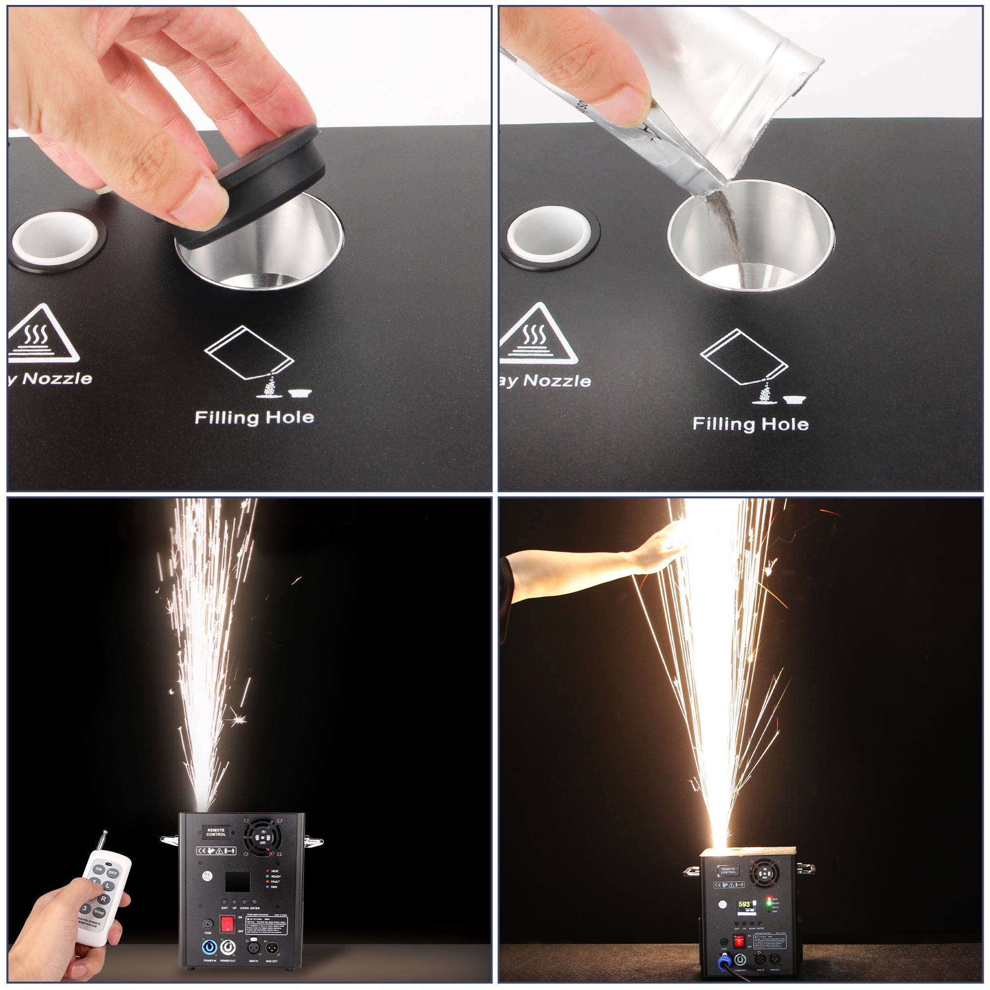600W Cold Spark Firework Machine
