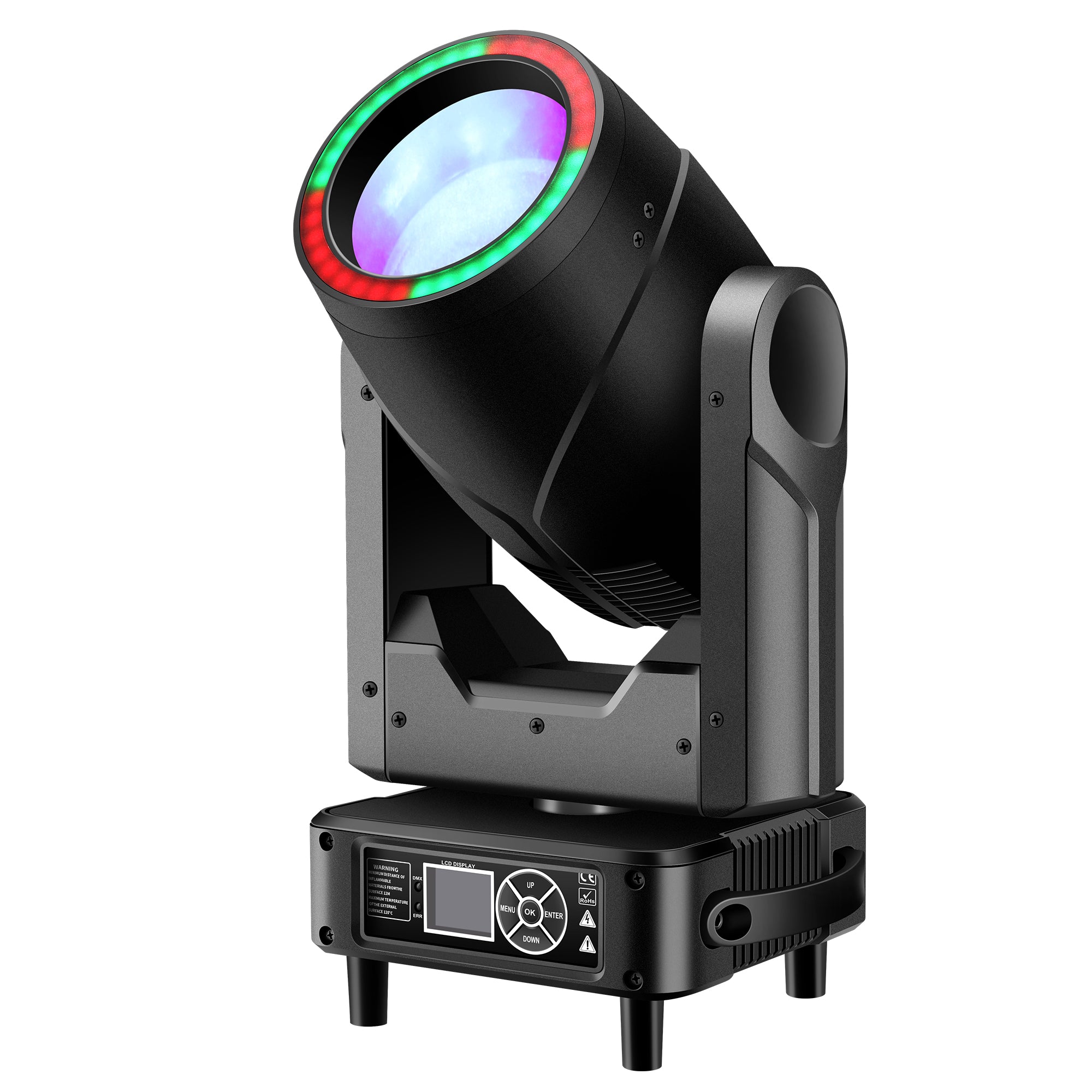 250W Mini Beam Moving Head Light with LED Ring