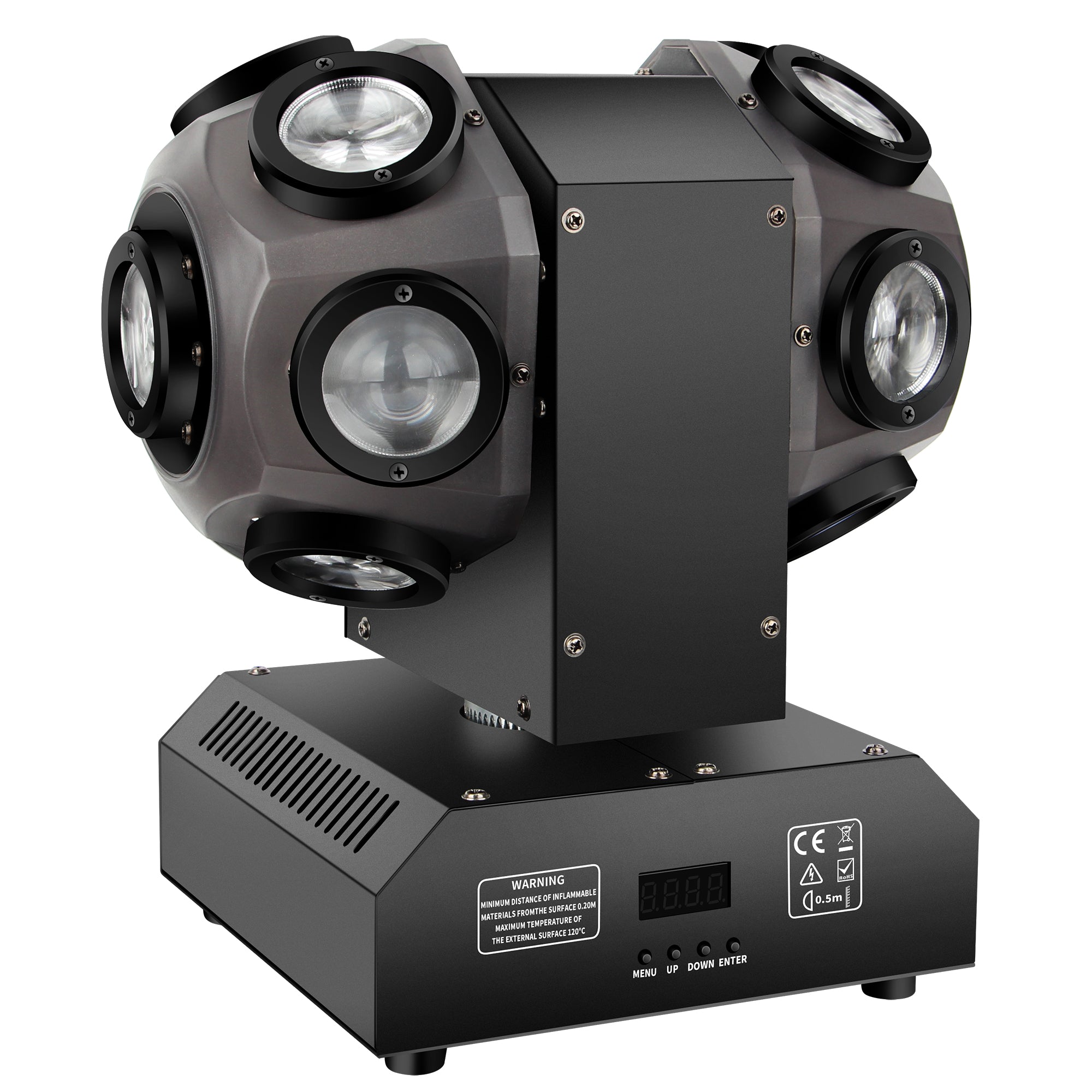 LED Beam Moving Head Light - Double Balls, 14x10W RGBW 4n1