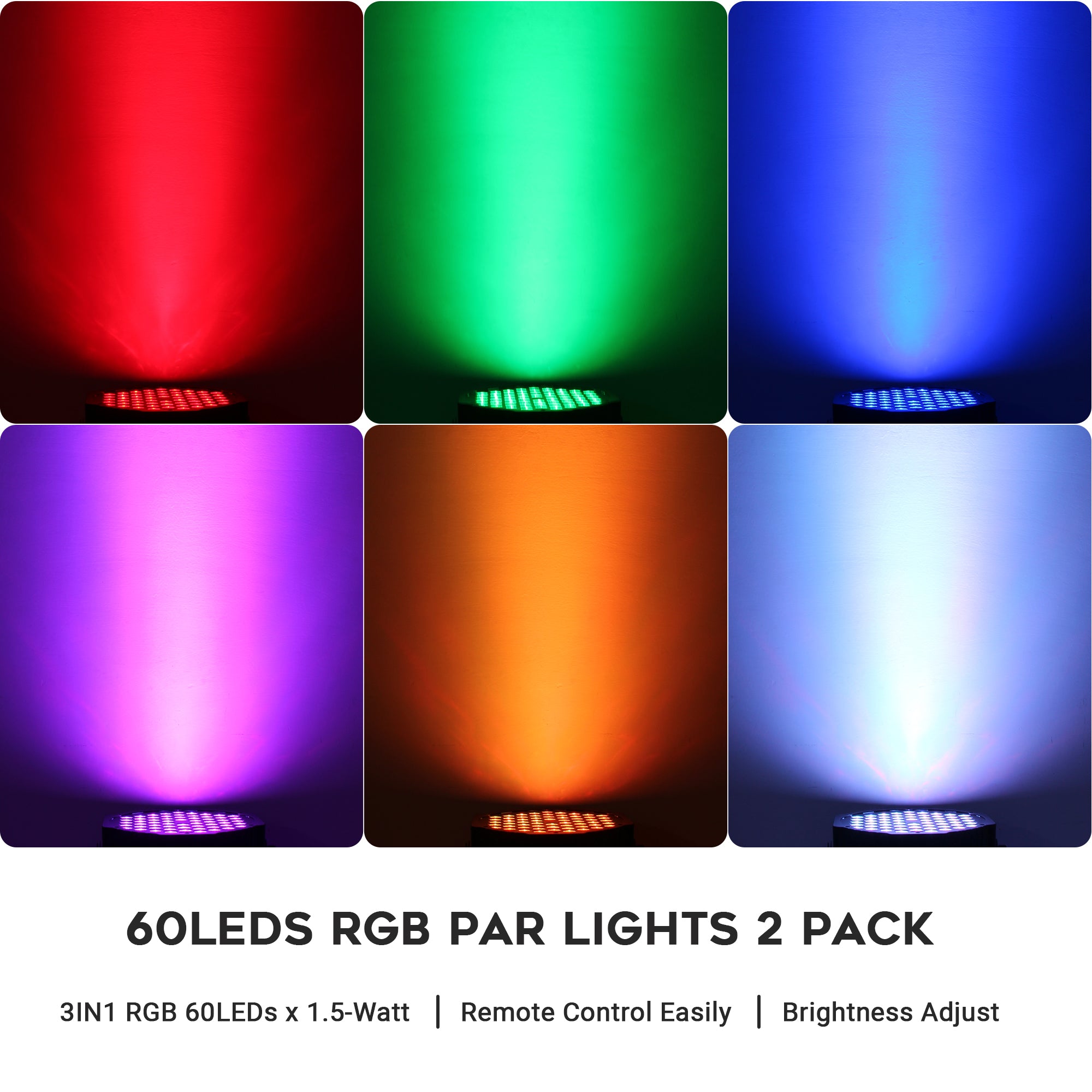 60LED RGB 3in1 Par Light