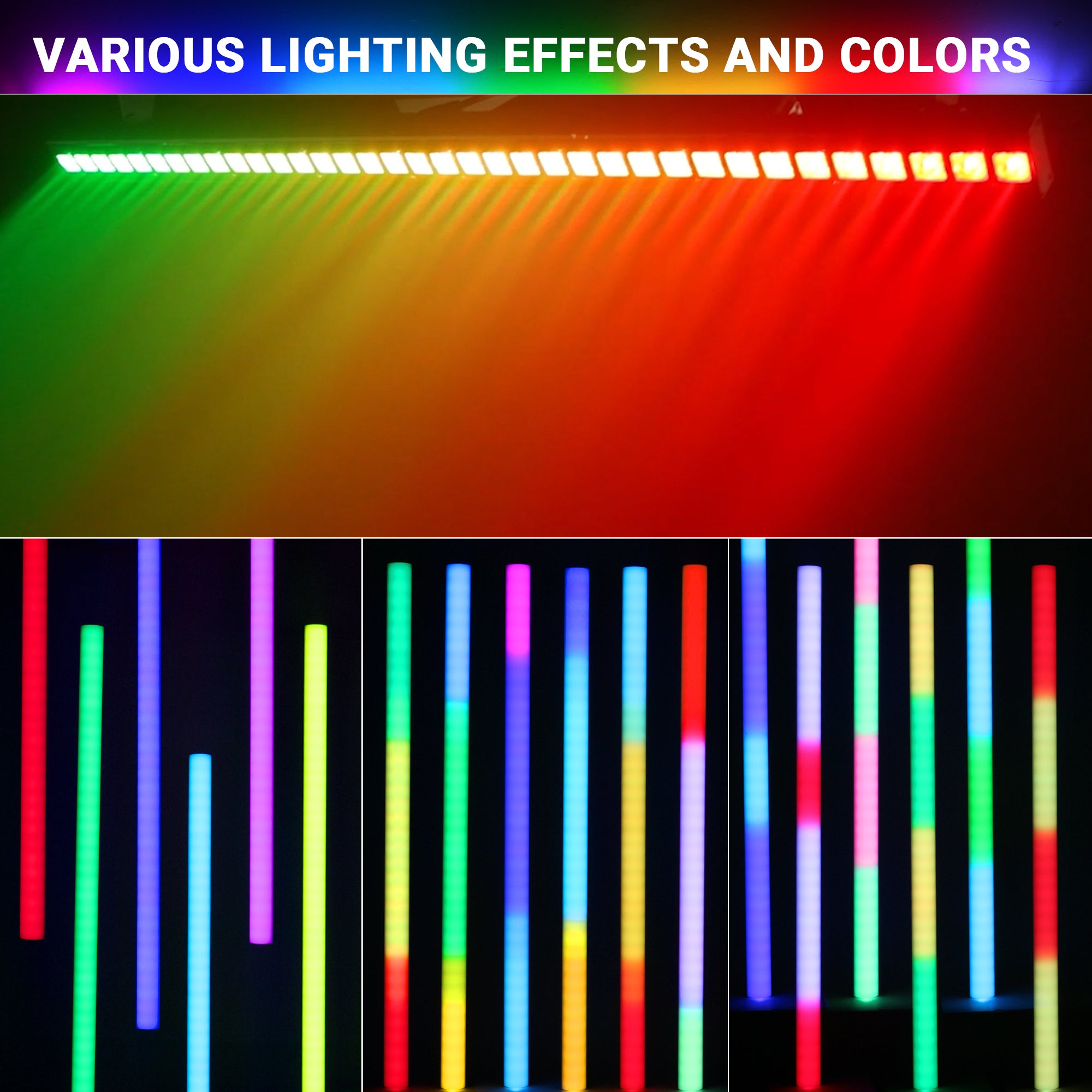 1-meter LED Stage Wash Light Bar - RGBW 4in1 - 120W