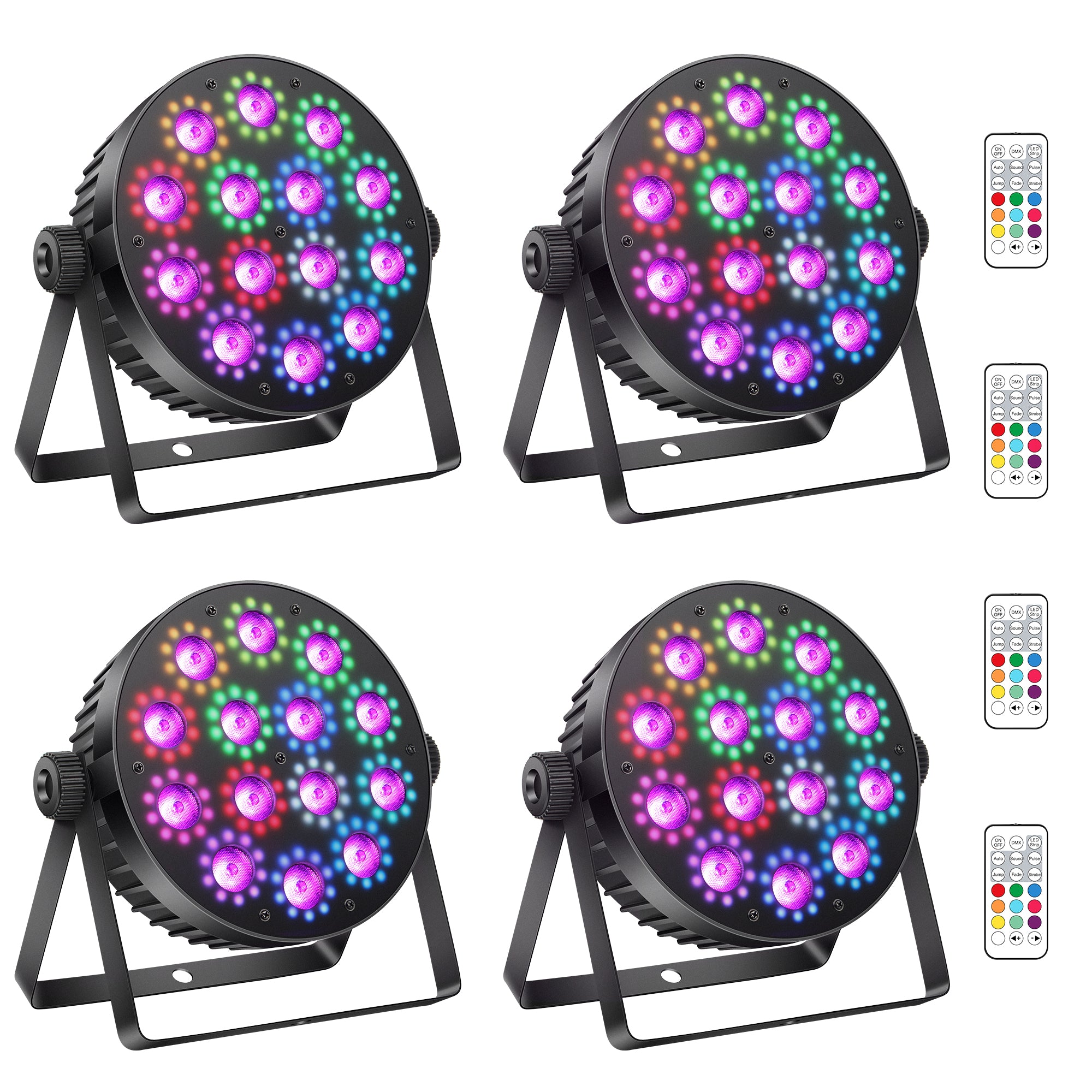 100W RGBW 4in1 LED Par Light with RGB Rings
