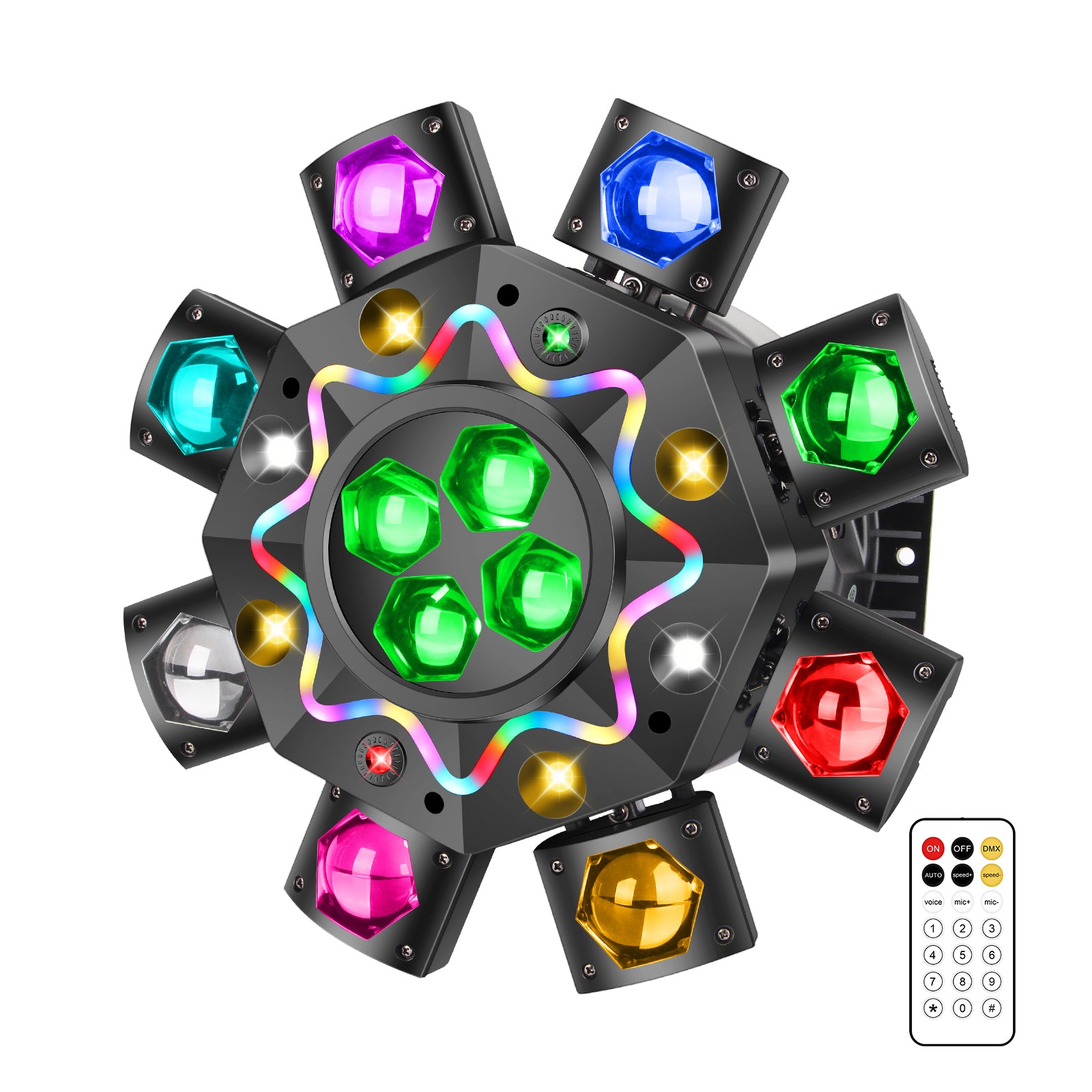 200W LED Hybrid Moving Head Effect Light with 8 Arms