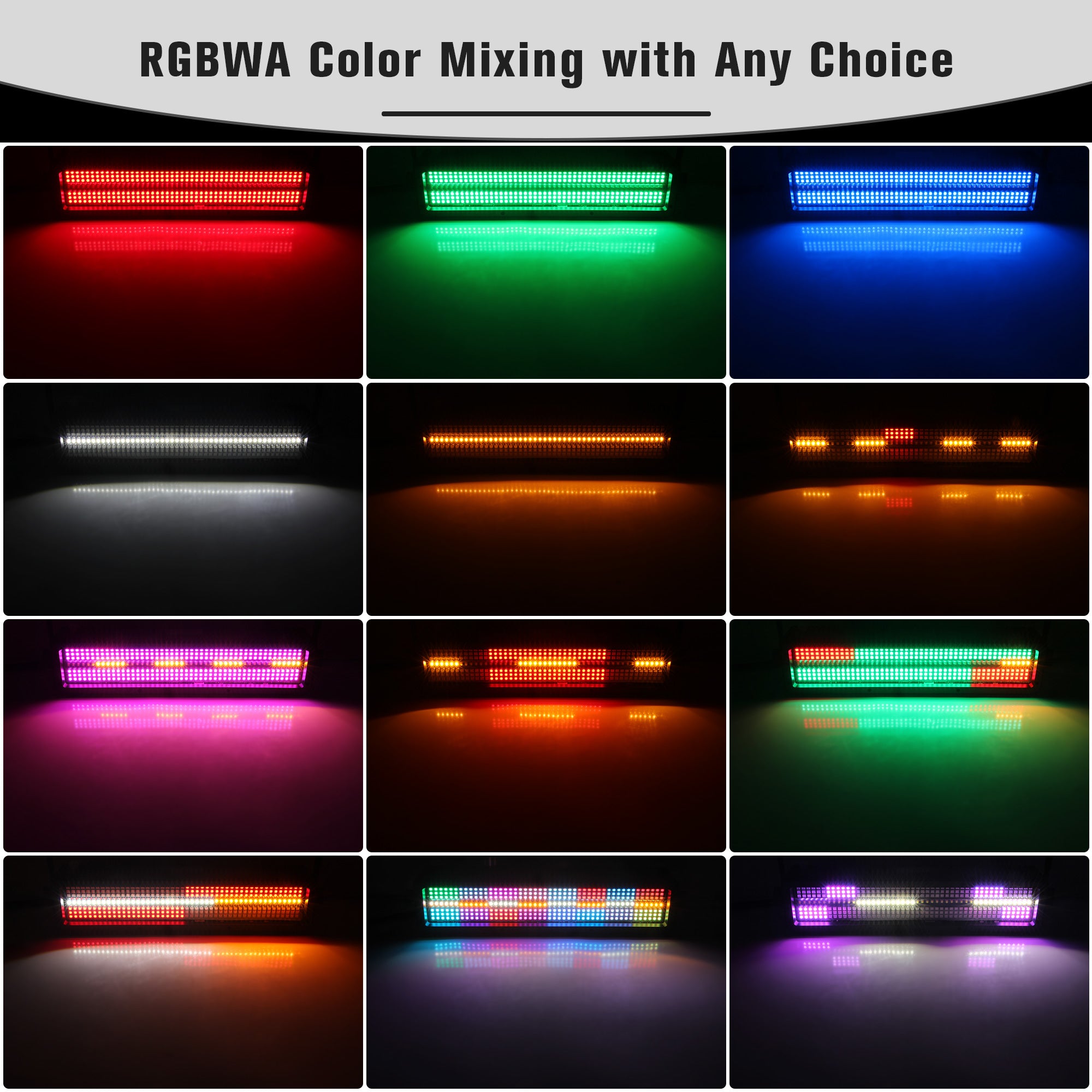 120W RGBWA LED DJ Strobe Light Panel