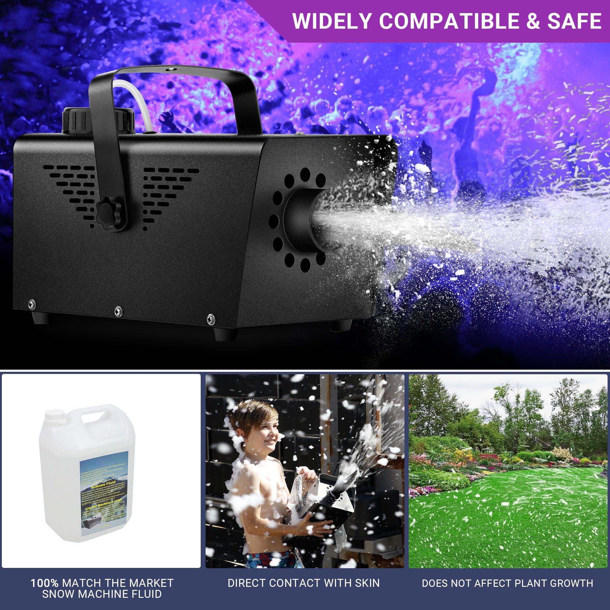 800W Stage Snow Machine - With Remote Control