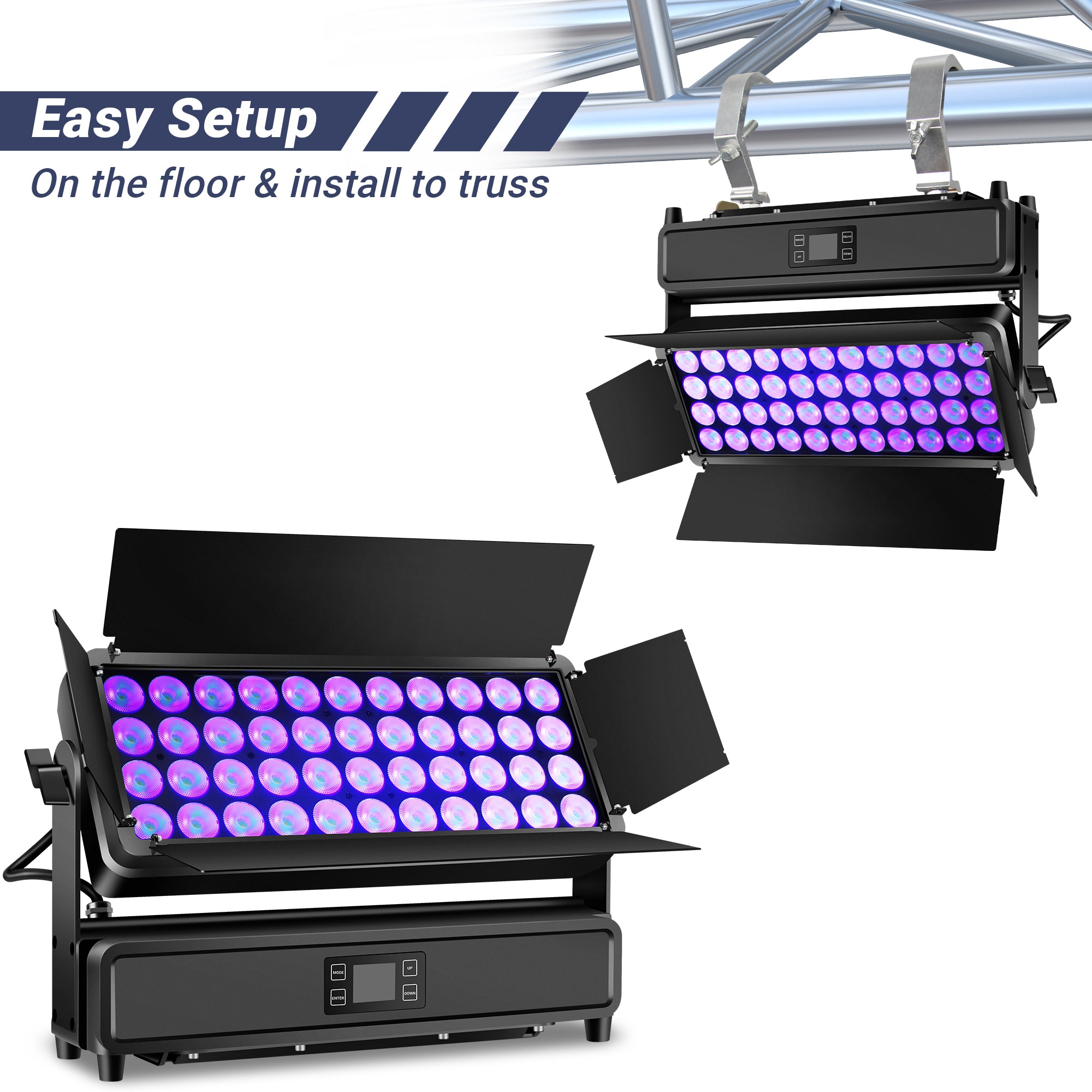 44LED Waterproof Flood Light with Barn Door