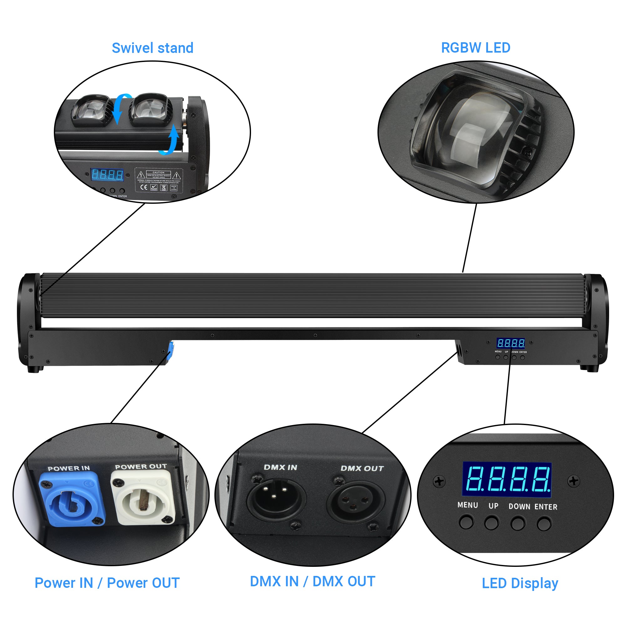 10×40W Beam Moving Head Light Bar