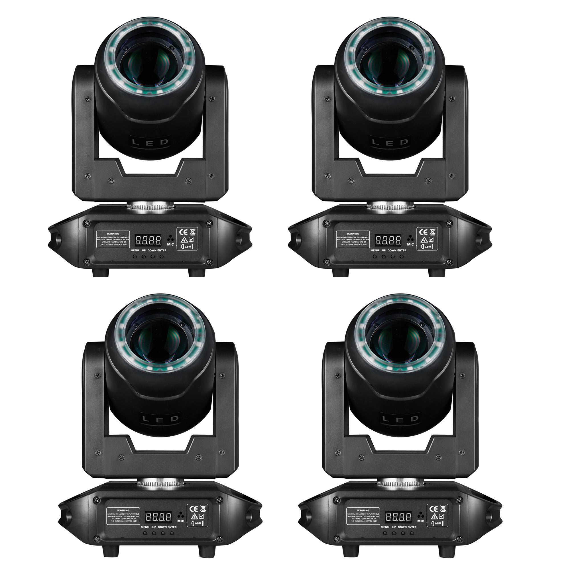 80W Mini Moving Head Beam Spot Light with Ring