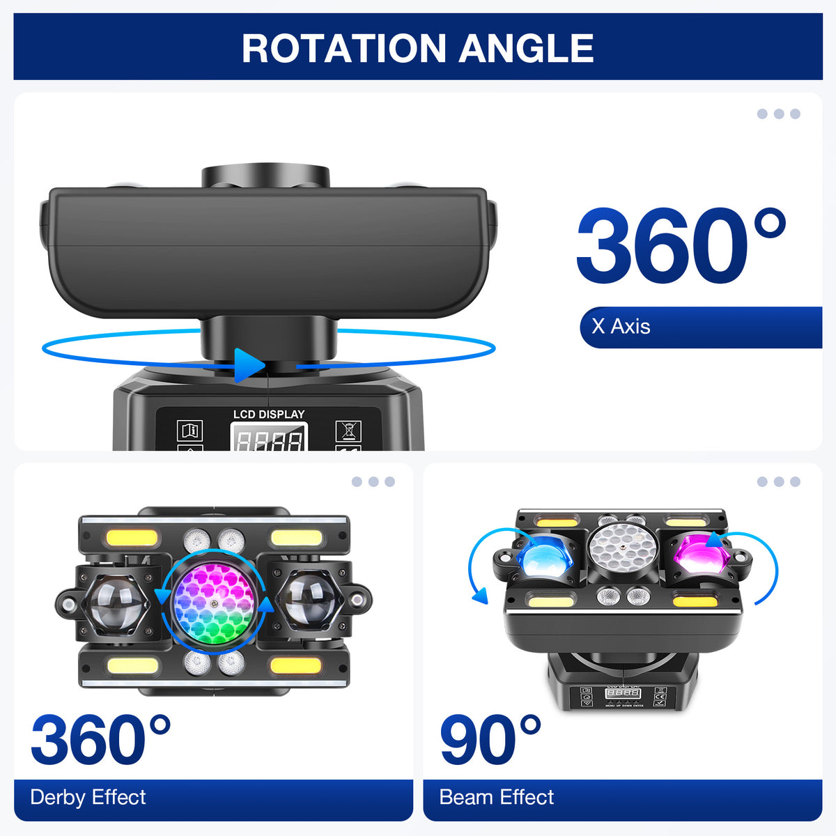 Multi-effect LED Hybrid Moving Head Light