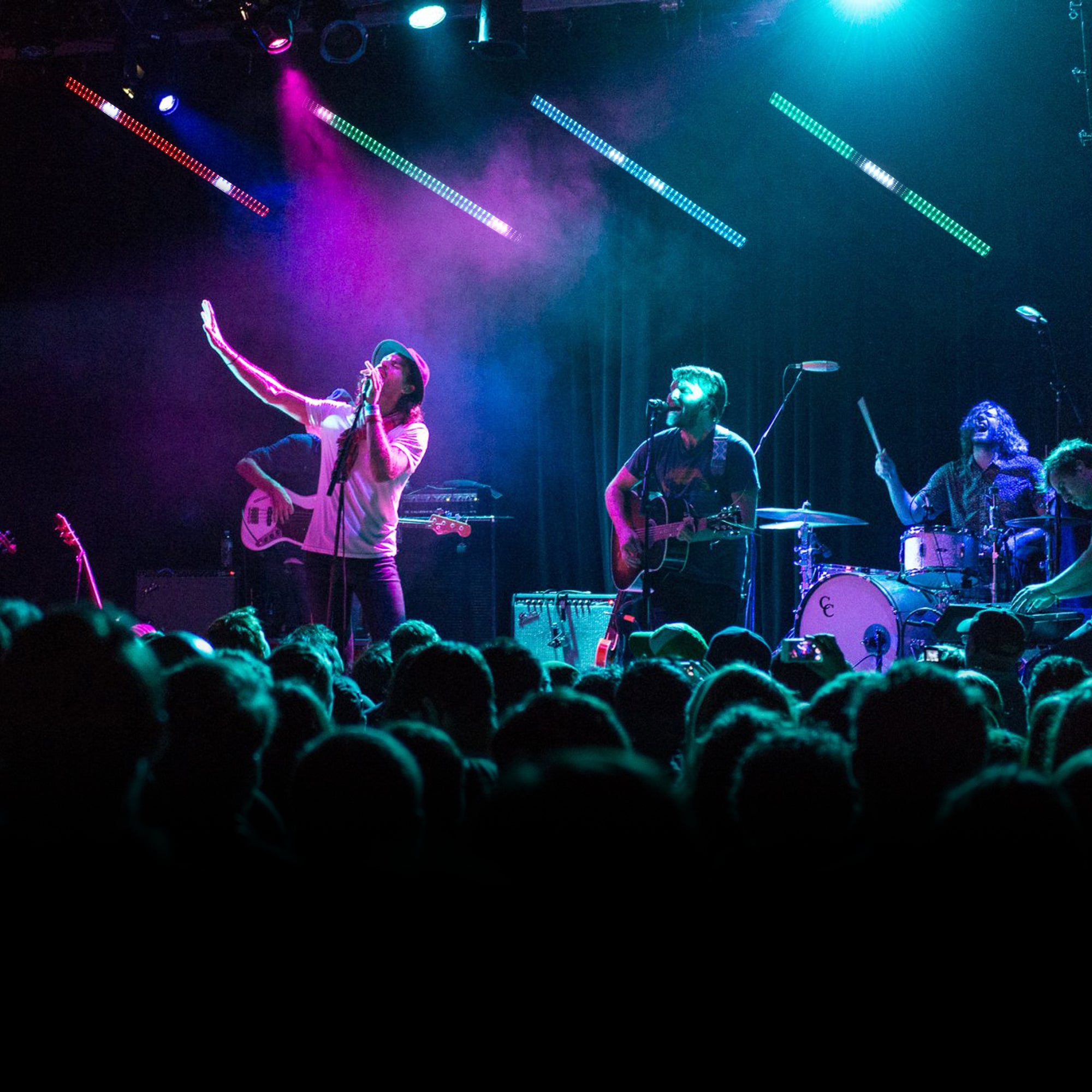 DJ Light Bar - 100W, 288LEDs RGB+W