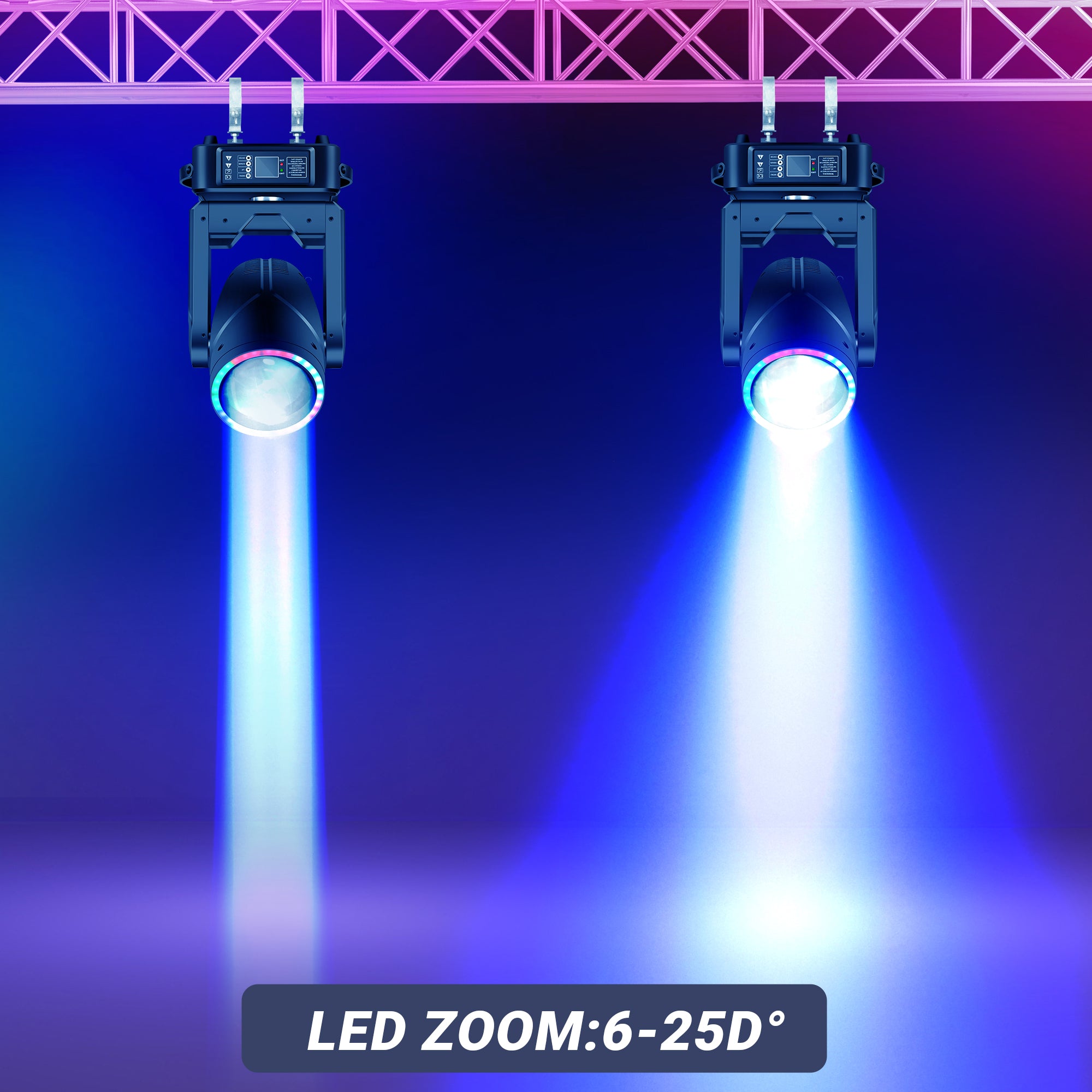 280W Beam Moving Head Light with LED Ring