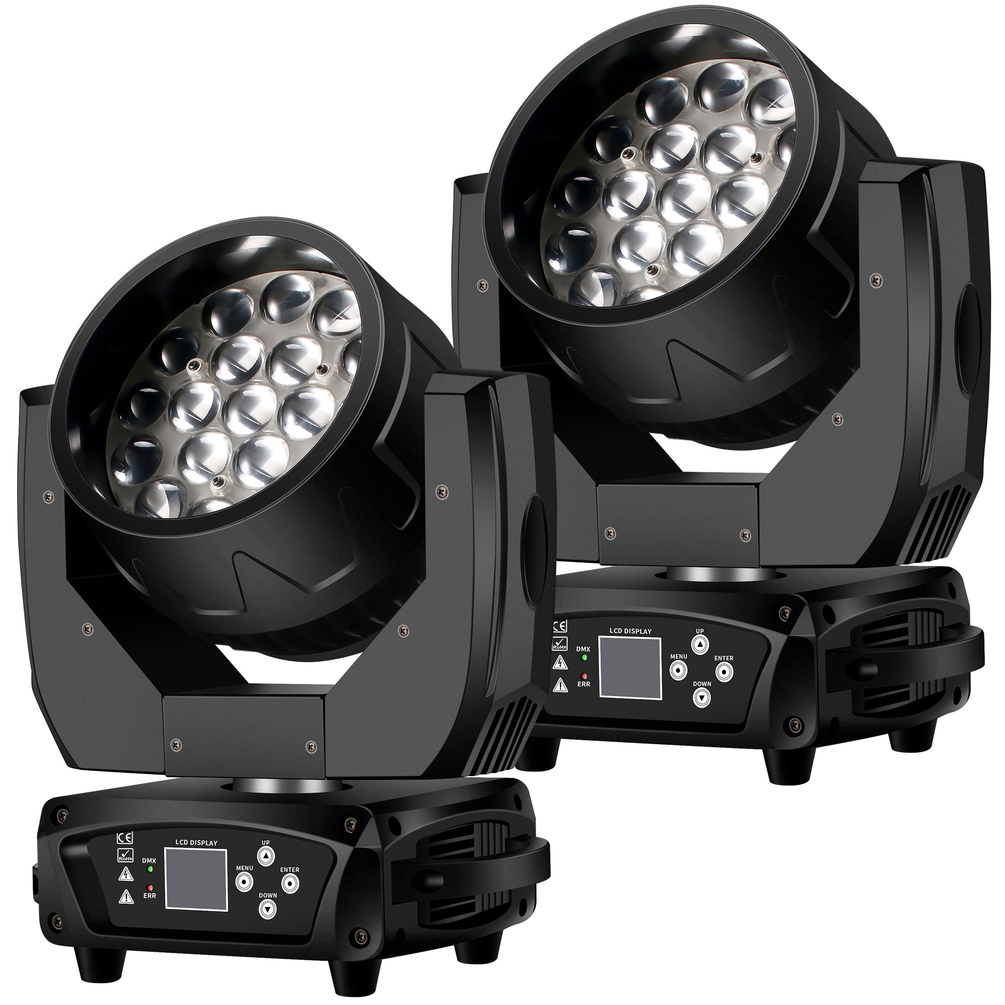 19×15W Zoom Moving Head Wash Light with LED Ring