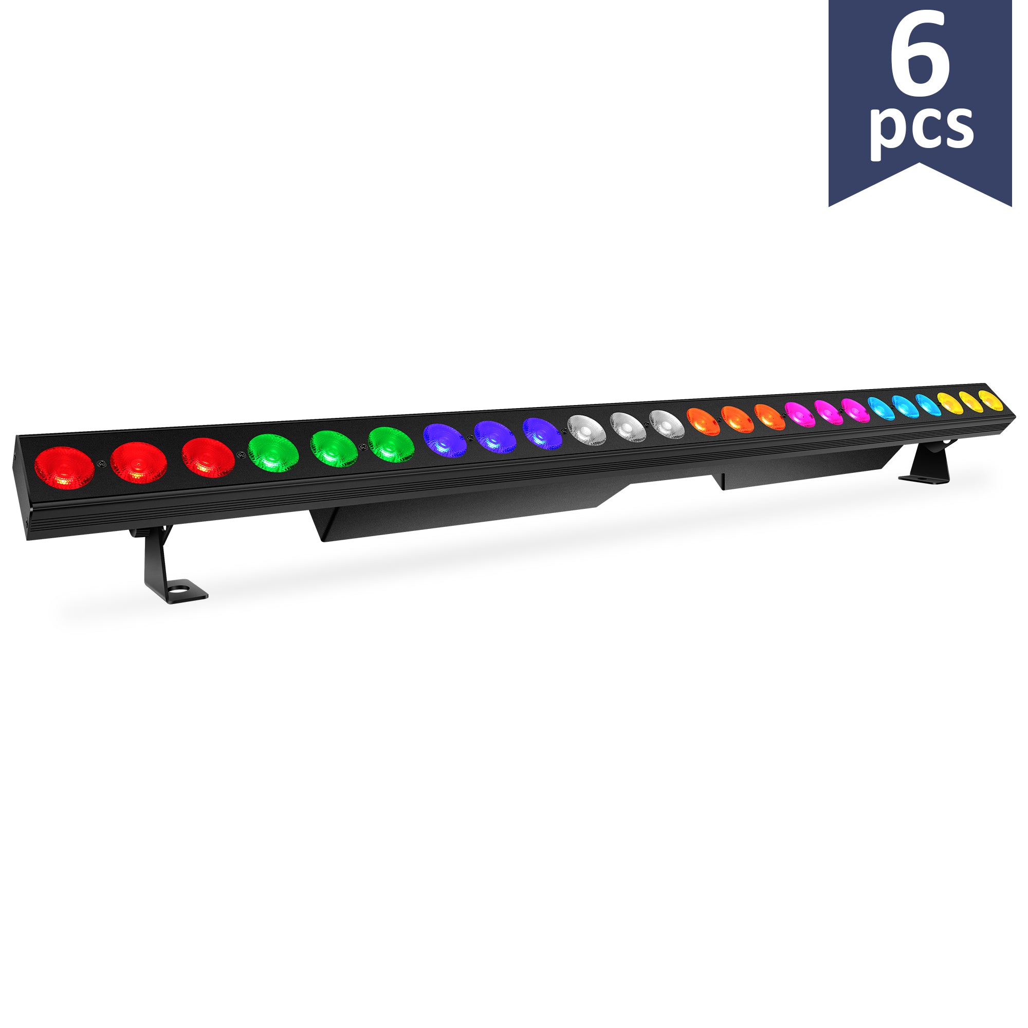 24x6W RGBWAUV 6in1 LED Wash Light Bar