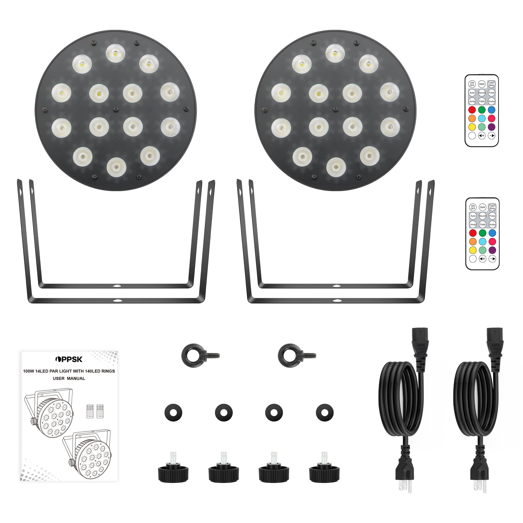 100W RGBW 4in1 LED Par Light with RGB Rings