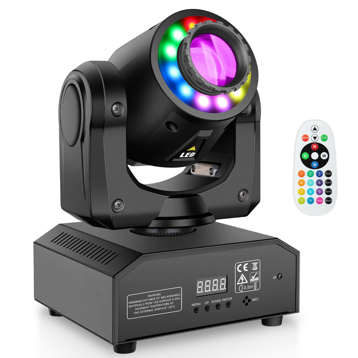 60W Battery Powered LED Spot Moving Head Light