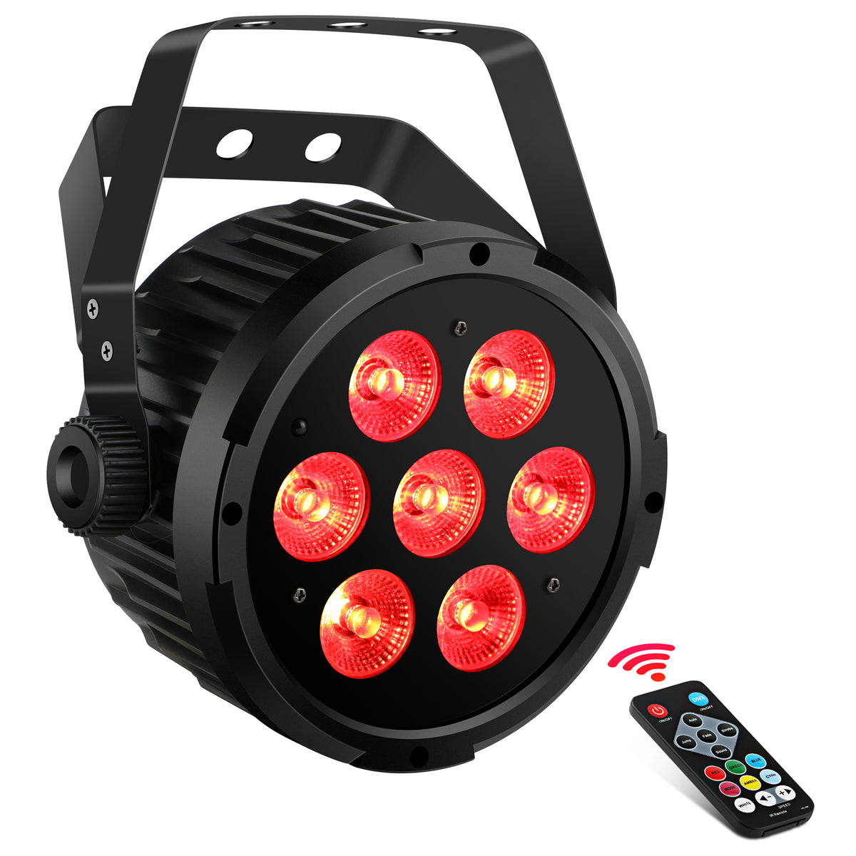 Color Par Light Shop Low-Profile 70W RGBWA LED Par Light for Smooth Color Mixing