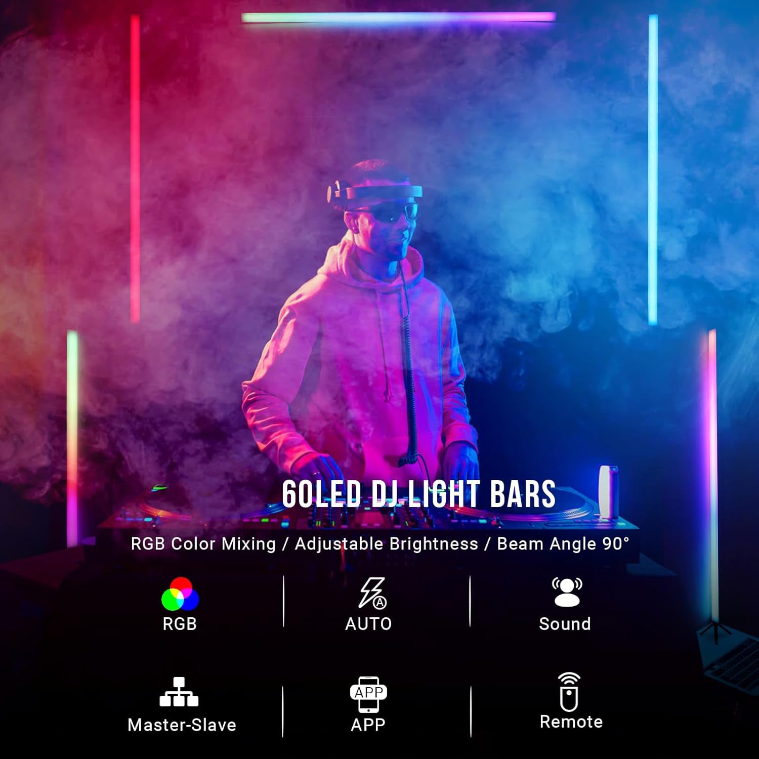 60LED APP Control LED Pixel Bar with Stand