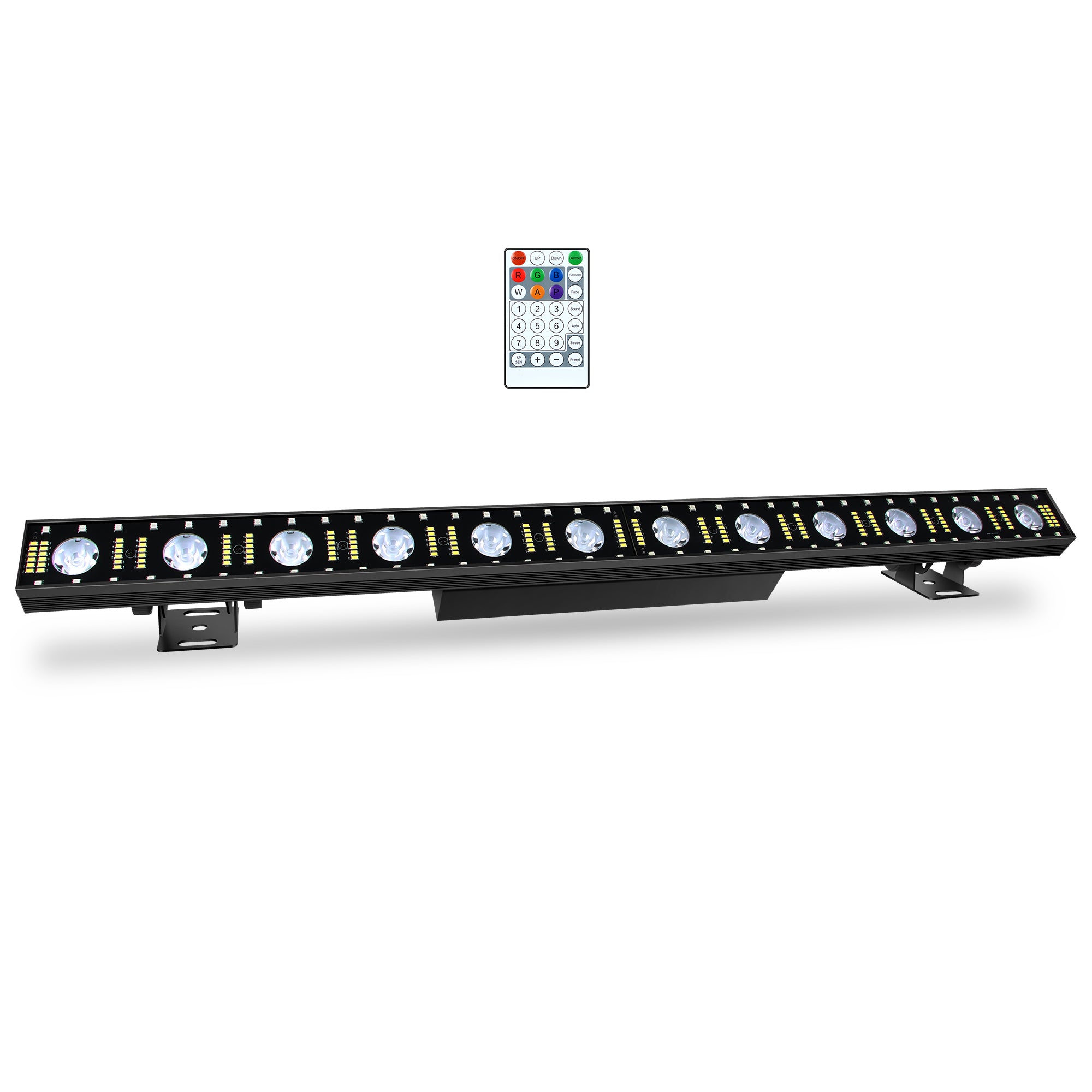 Battery Powered Pixel Control DJ Light Bar - 100W, Warm White & RGB 3n1 LED