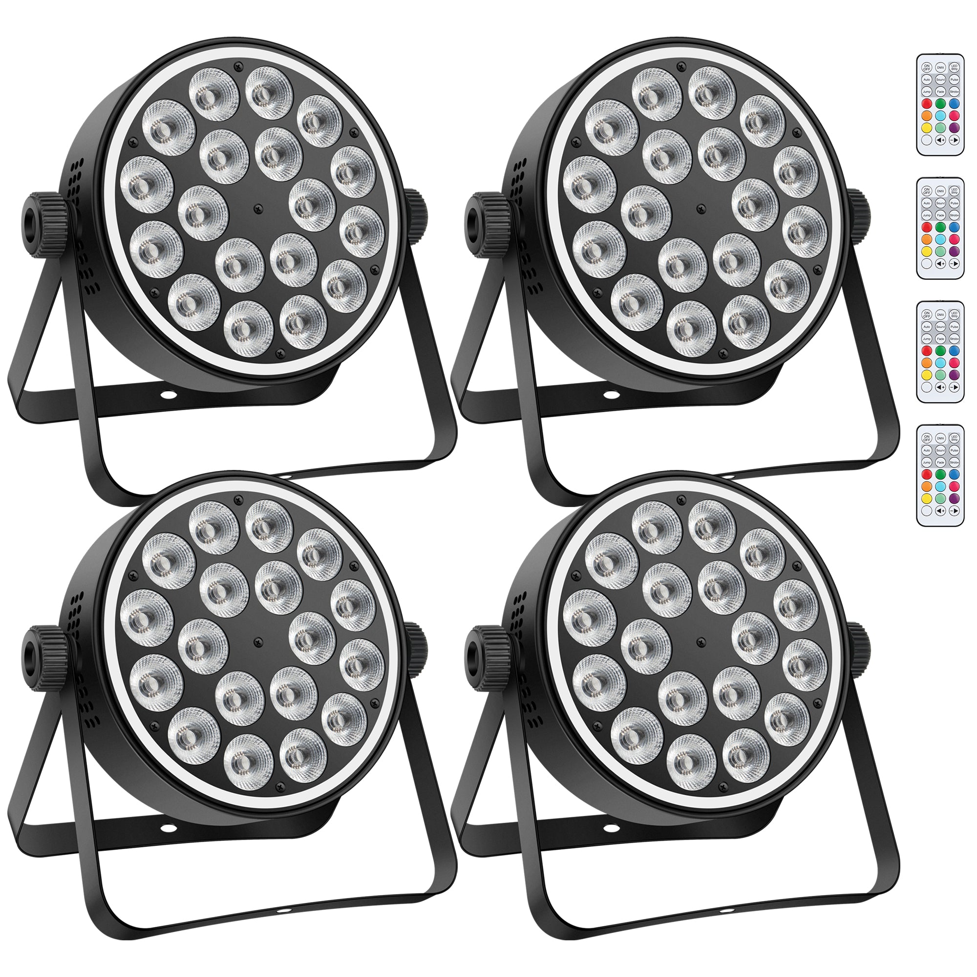 18LED RGBW 4in1 Par Light with RGB Ring