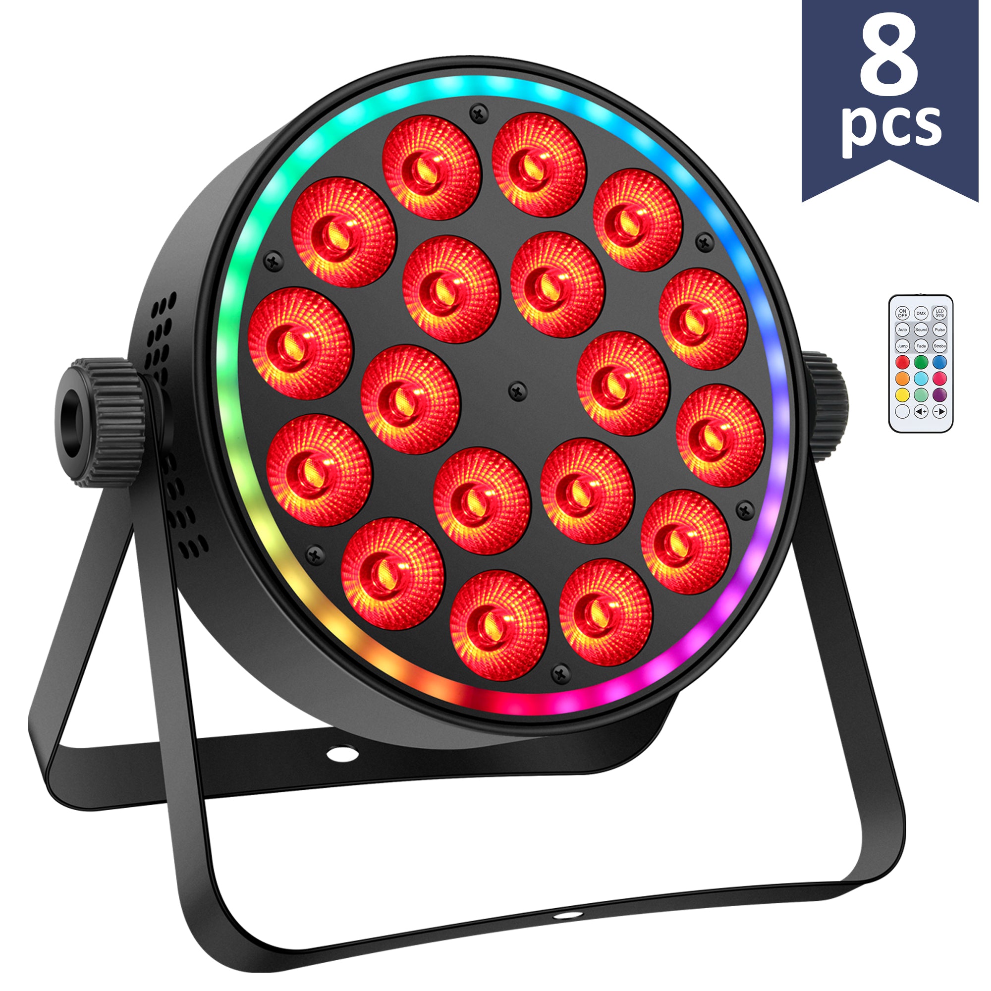 18LED RGBW 4in1 Par Light with RGB Ring