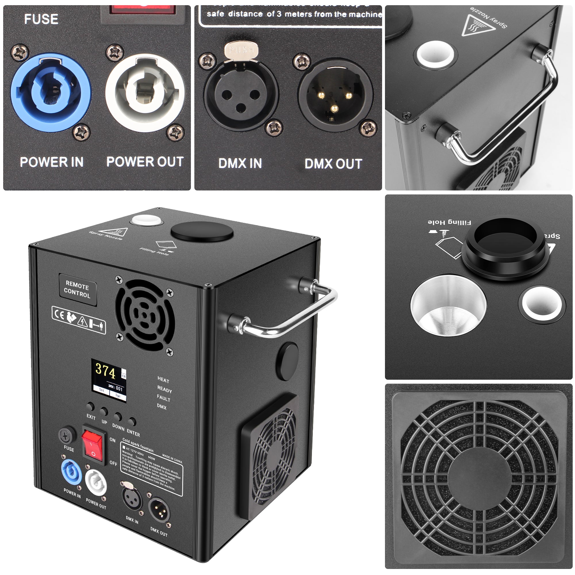 600W Cold Spark Firework  Machine