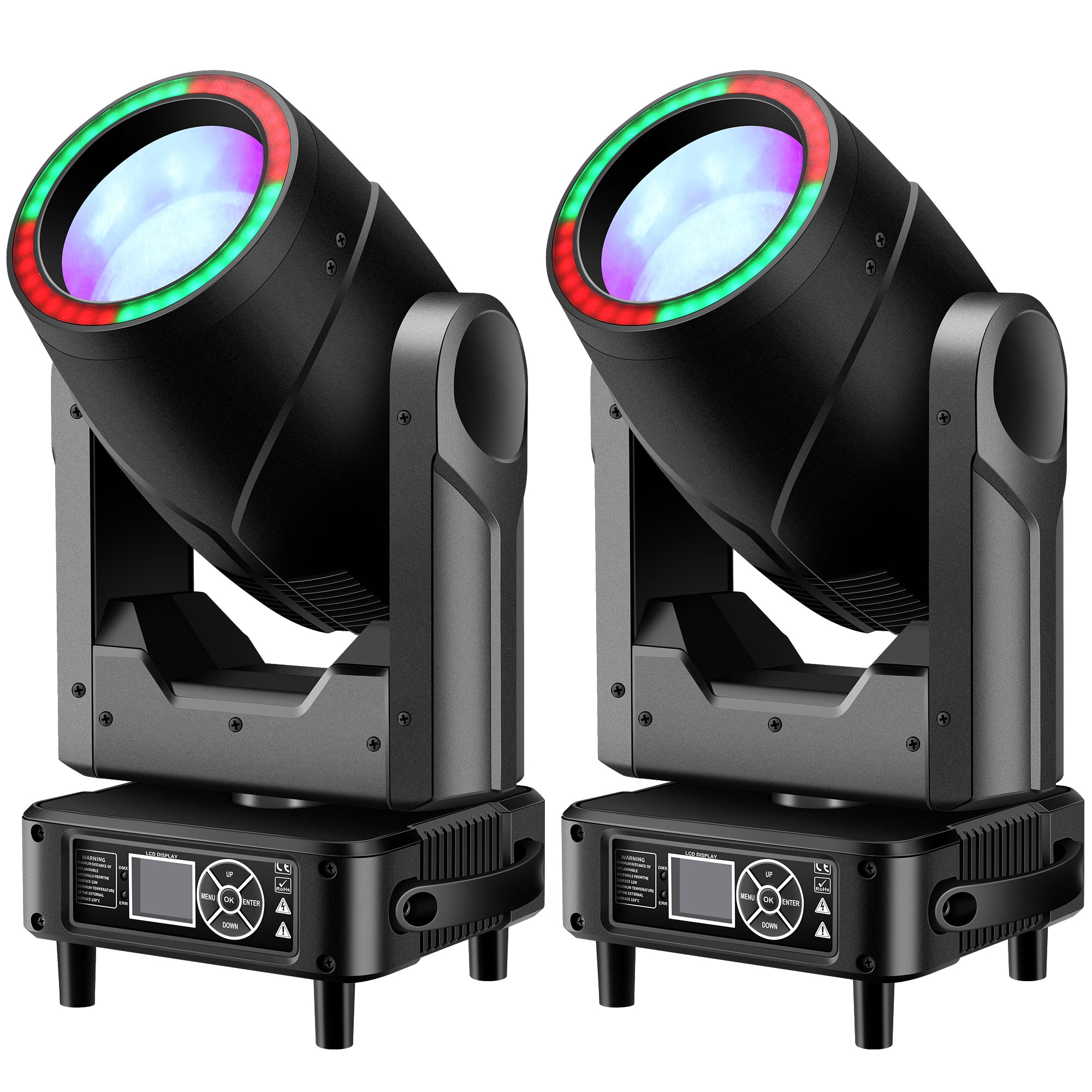 250W Mini Beam Moving Head Light with LED Ring