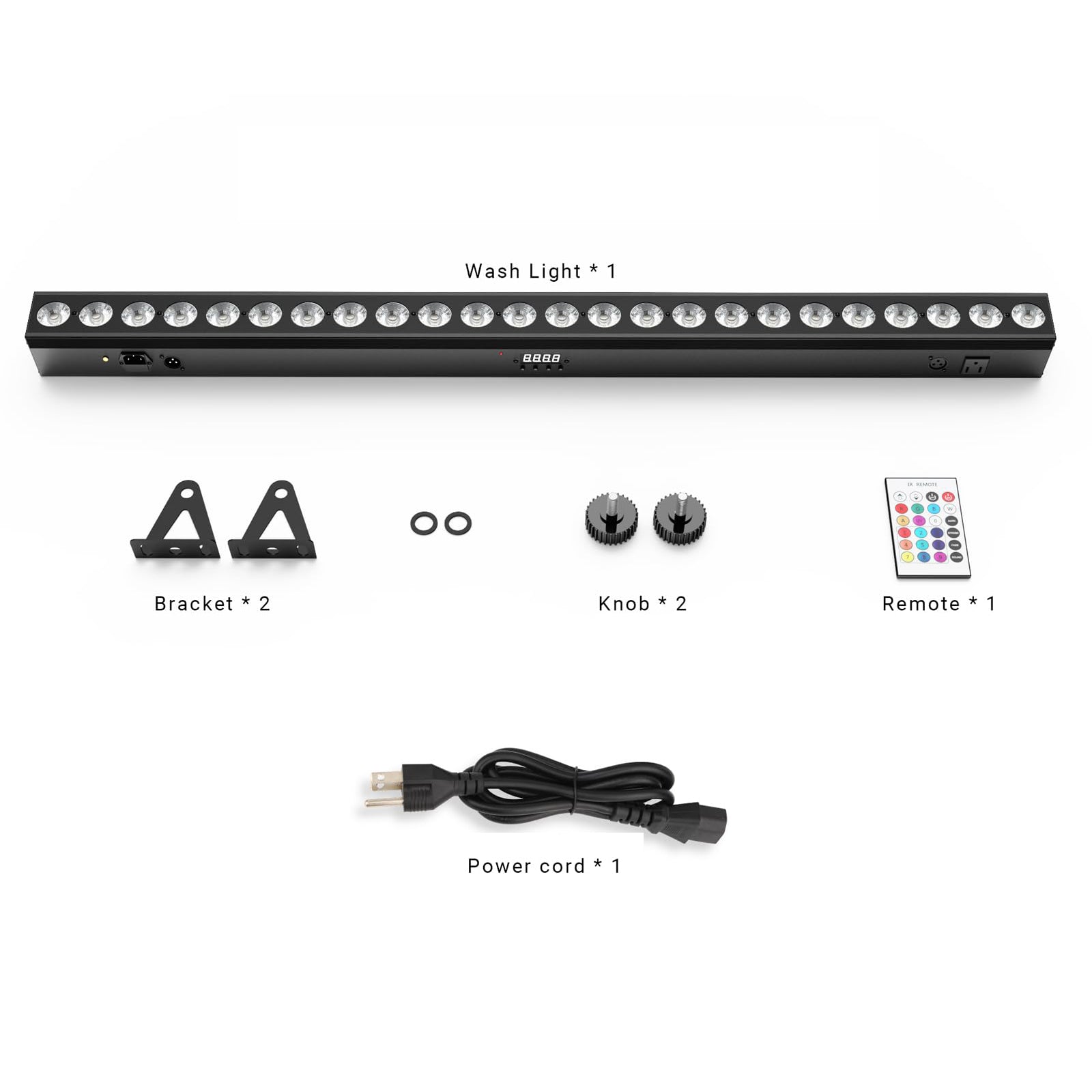 RGBA 4n1  LED Wash Light Bar with Remote