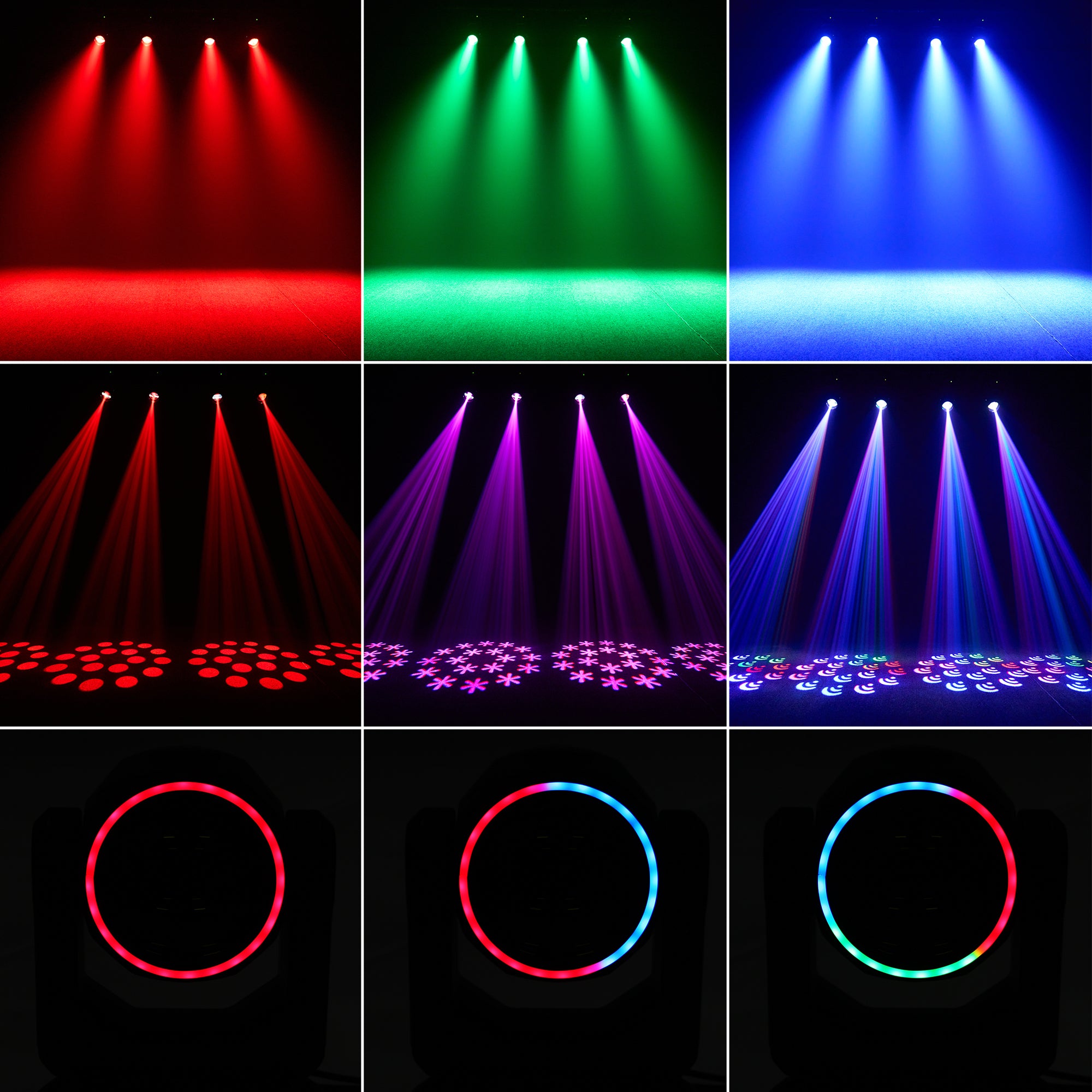 200W LED Moving Head Beam Light with RGB Ring