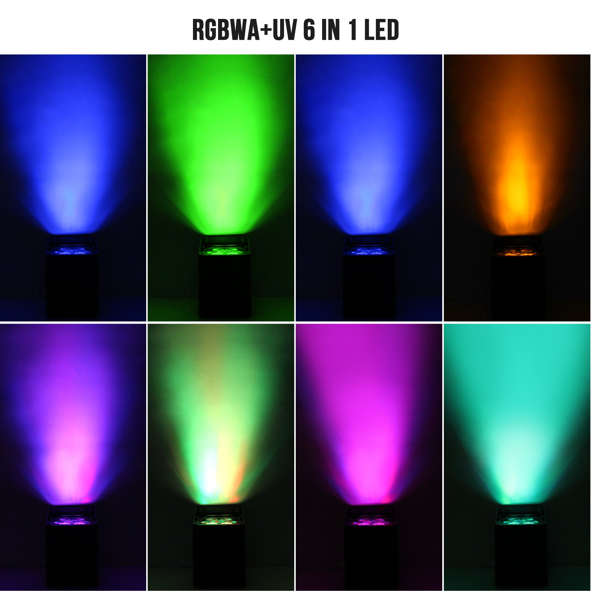 108W RGBWAUV LED Wireless PAR Light