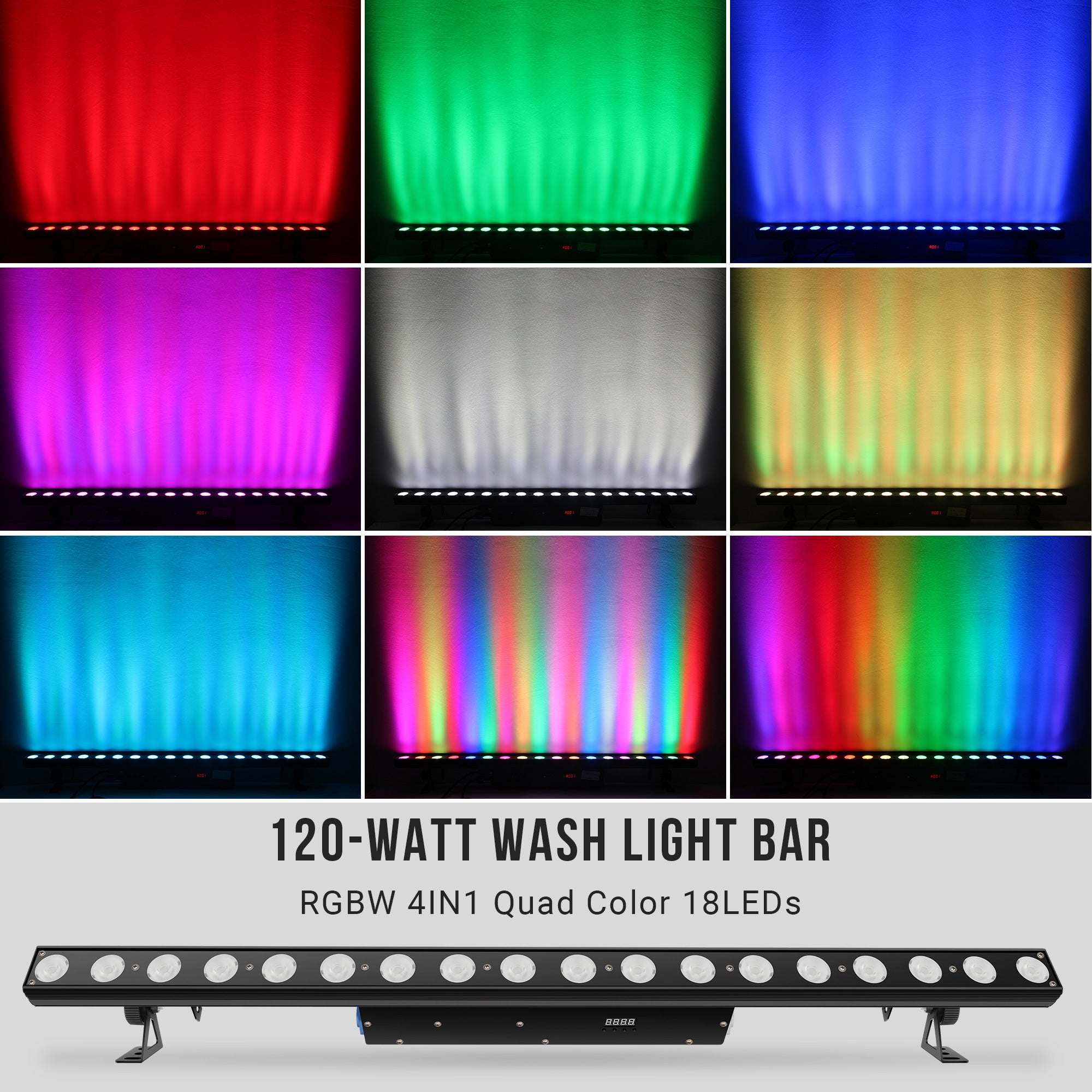 120W RGBW 4in1 LED Wash Light Bar-Individual Control