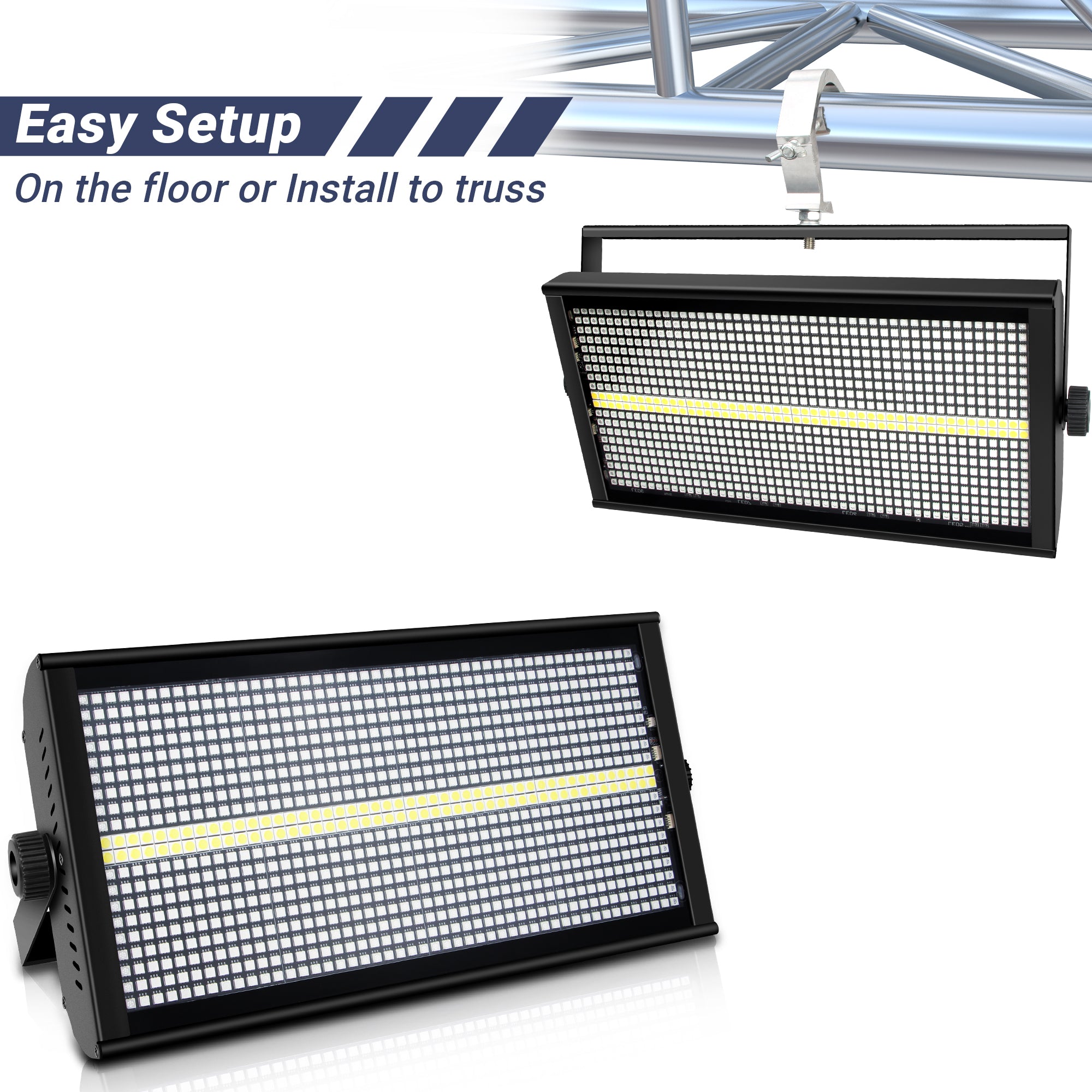 500W RGB+W LED Strobe Light Panel