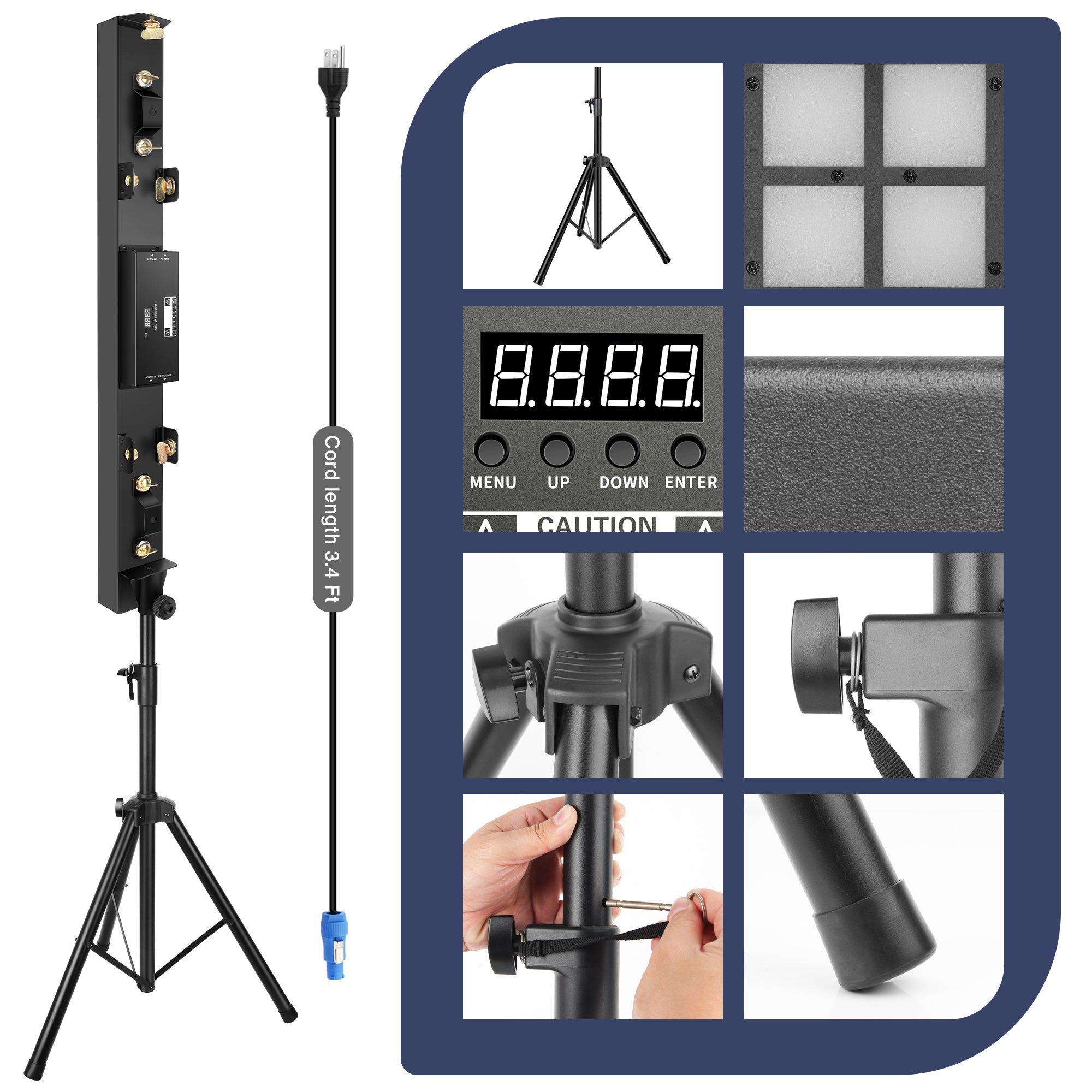 100W RGB 3in1 Pixel Bar with Tripod Stand