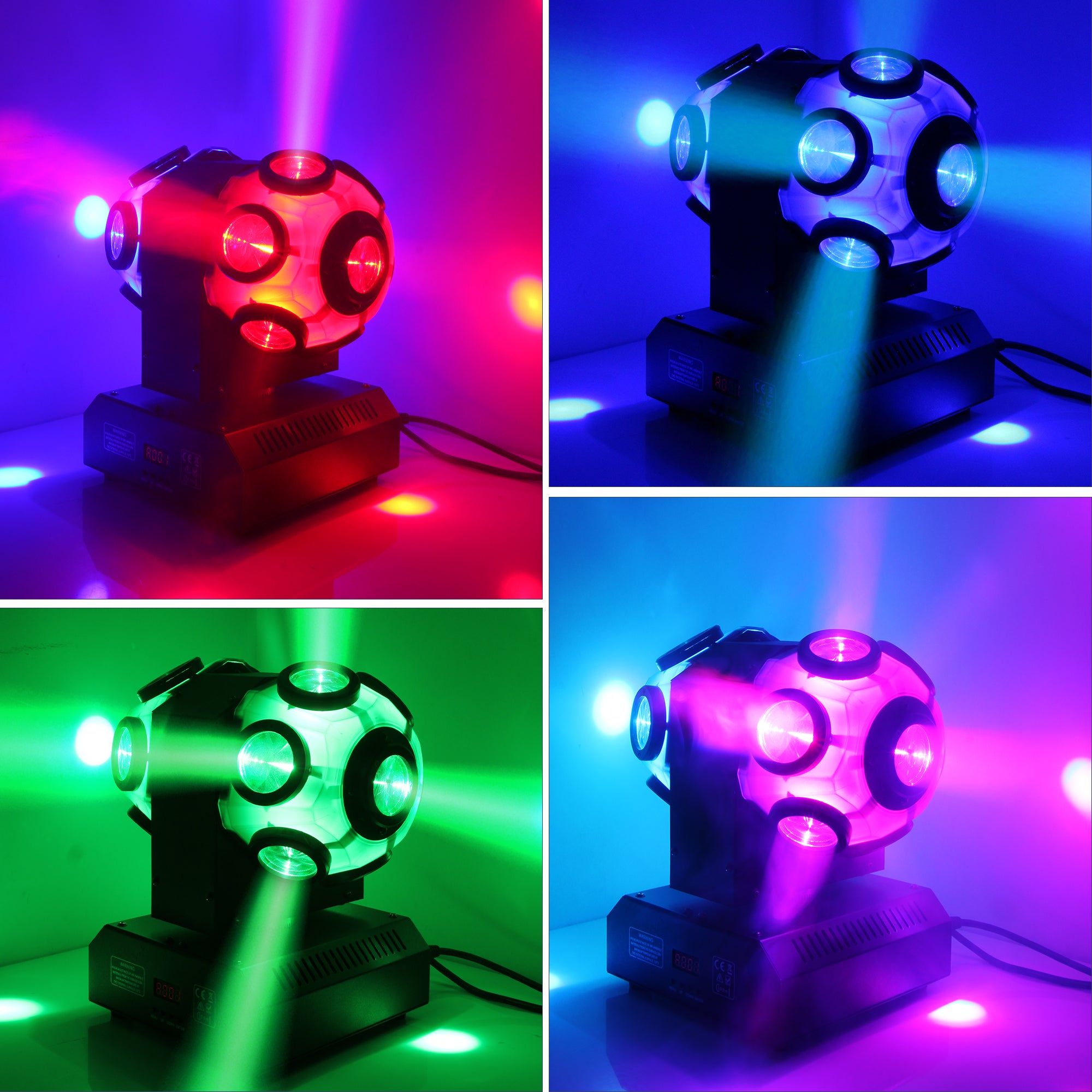 LED Beam Moving Head Light - Double Balls, 14x10W RGBW 4n1