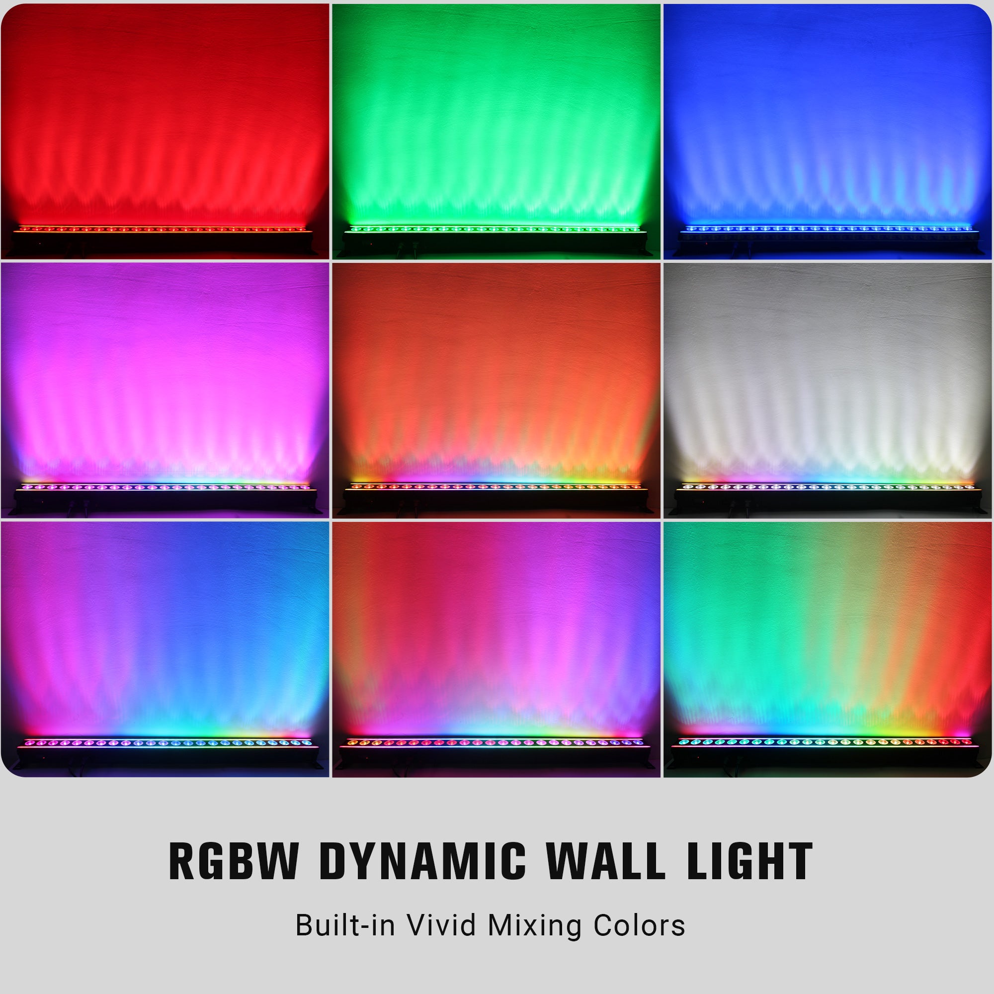 120W RGBW 4in1 LED Wash Light Bar with RGB Strips