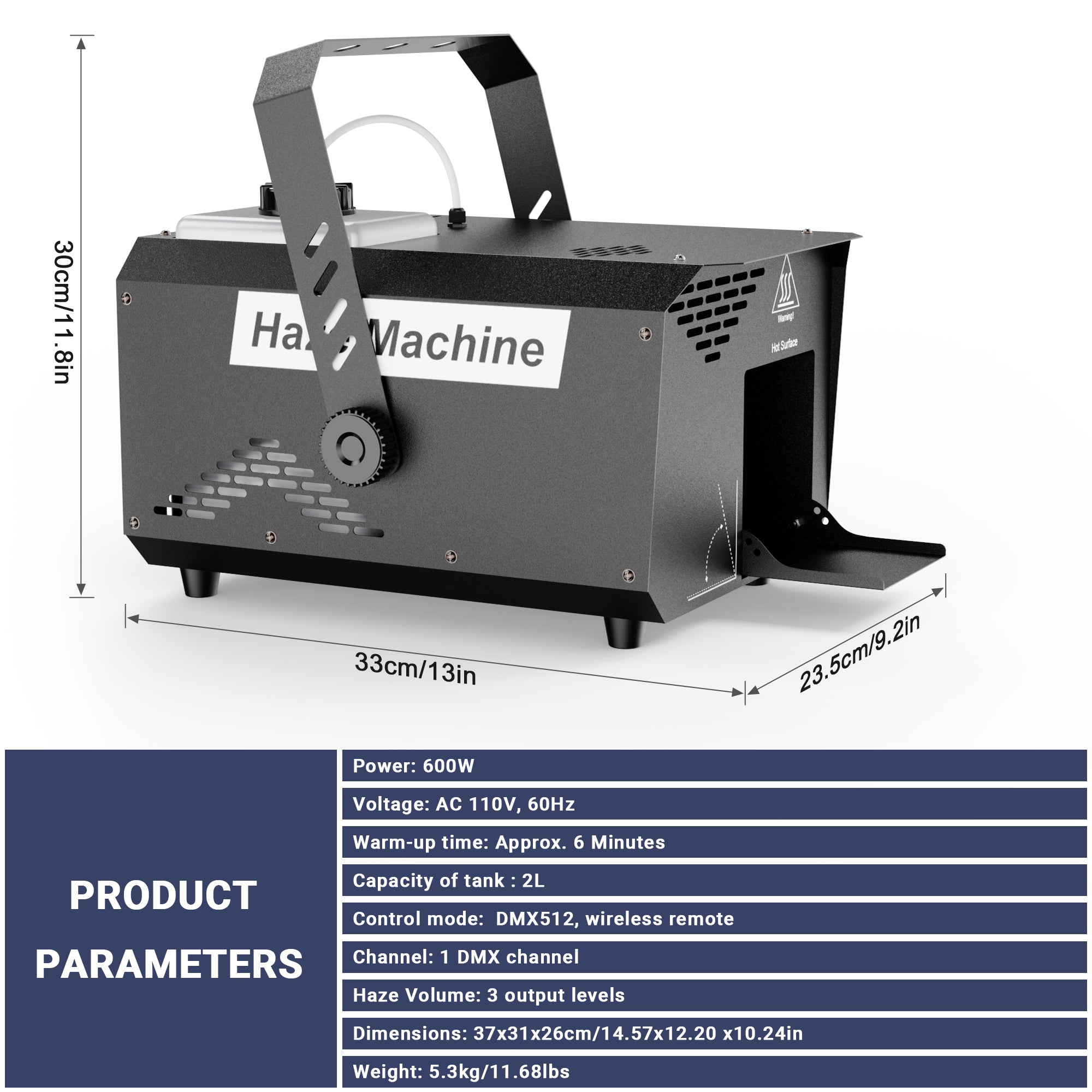 はかせページ 600W Haze Machine – Powerful Stage Hazer