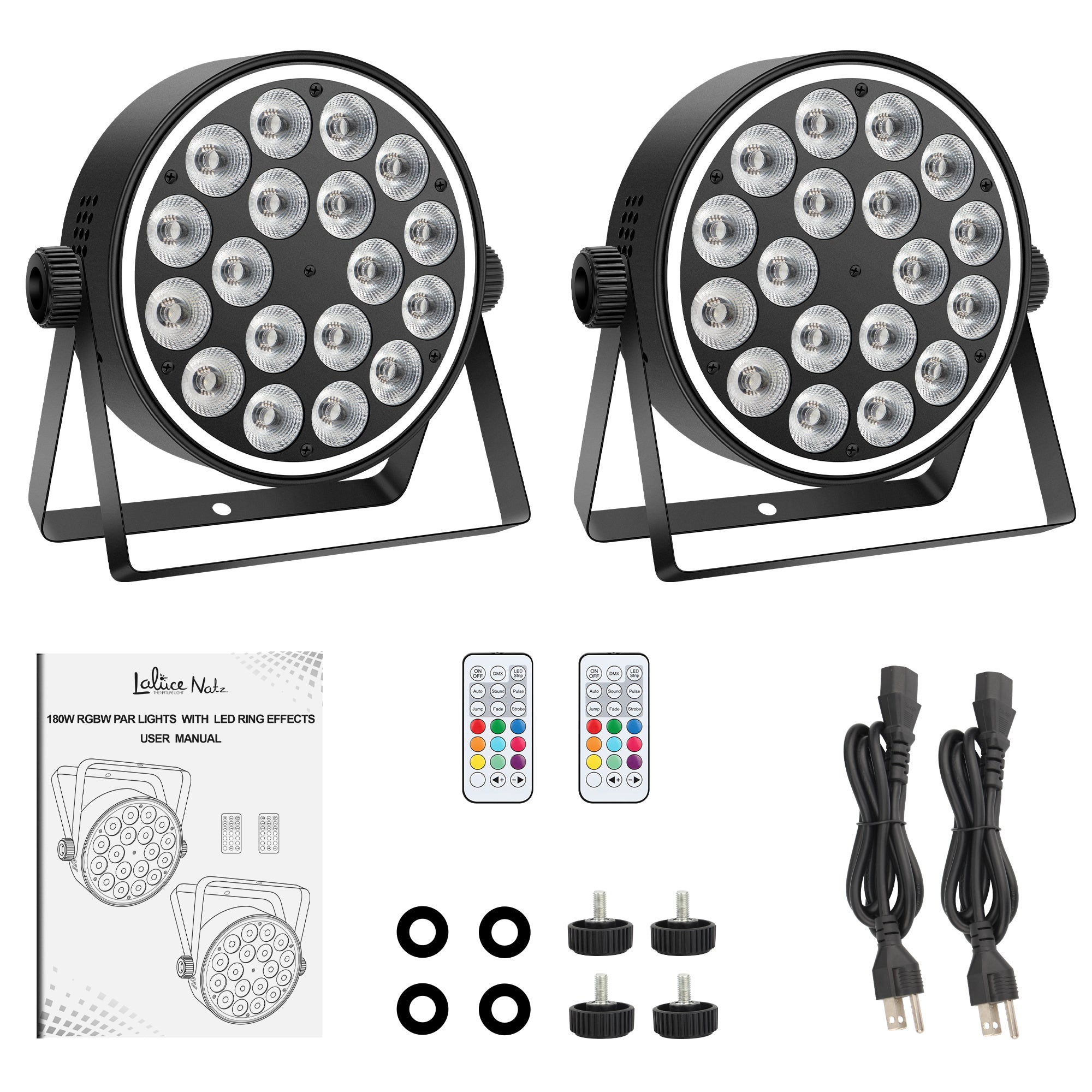 18LED RGBW 4in1 Par Light with RGB Ring