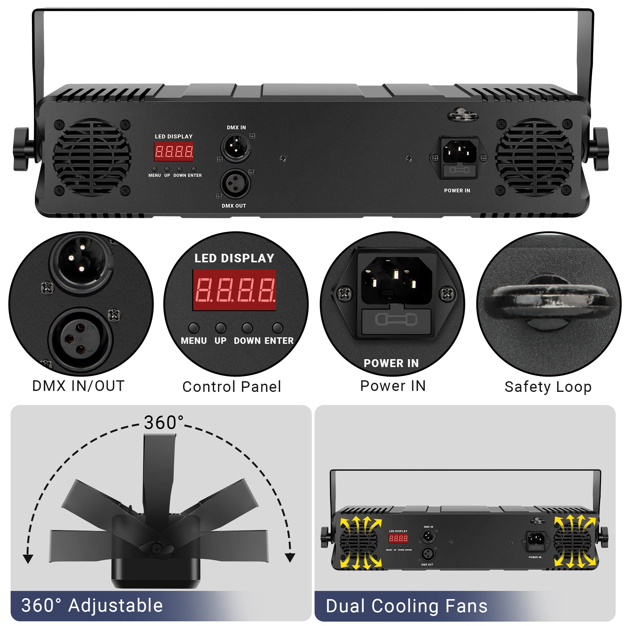 120W RGBWA LED DJ Strobe Light Panel