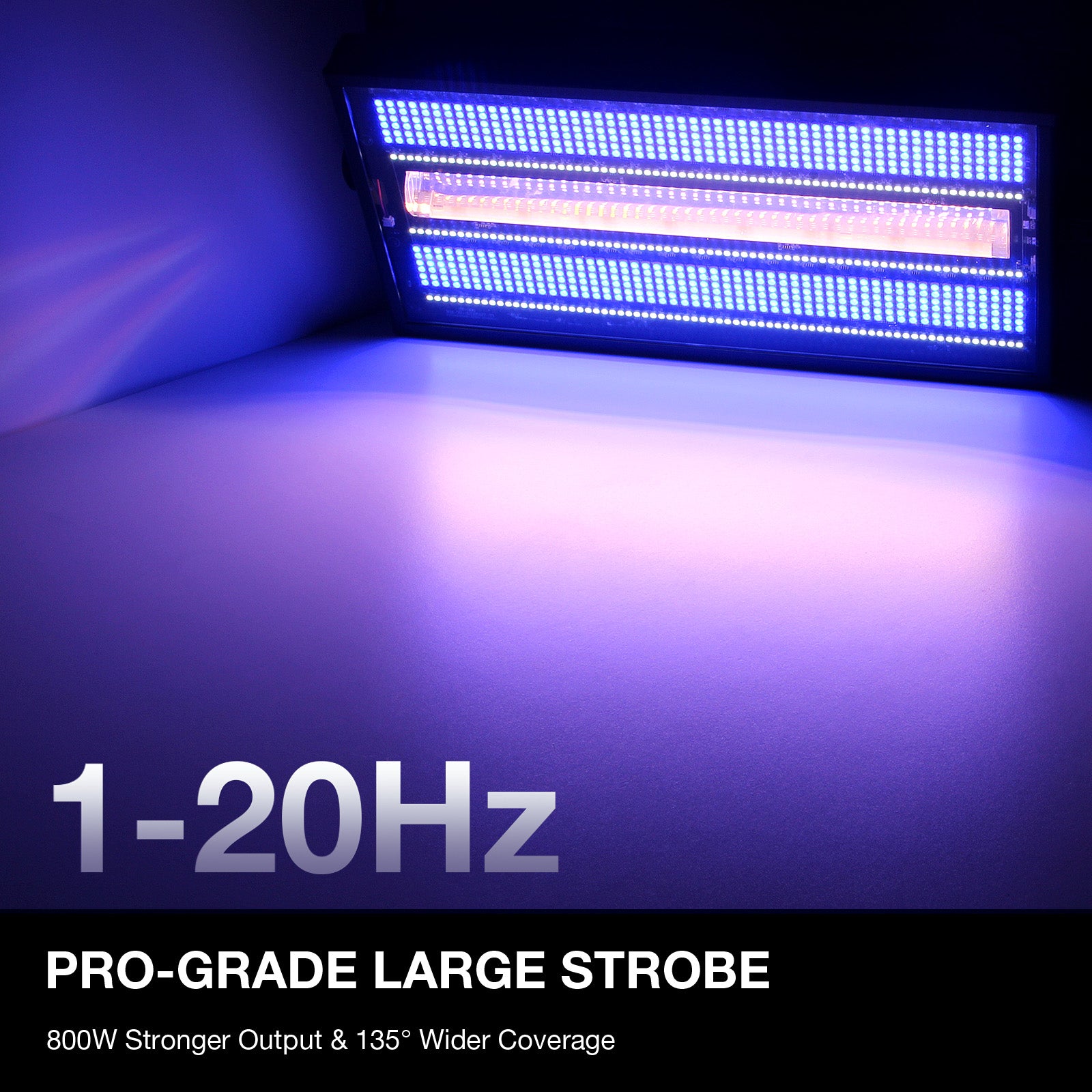 800W RGB+W+A LED DJ Strobe Light Panel