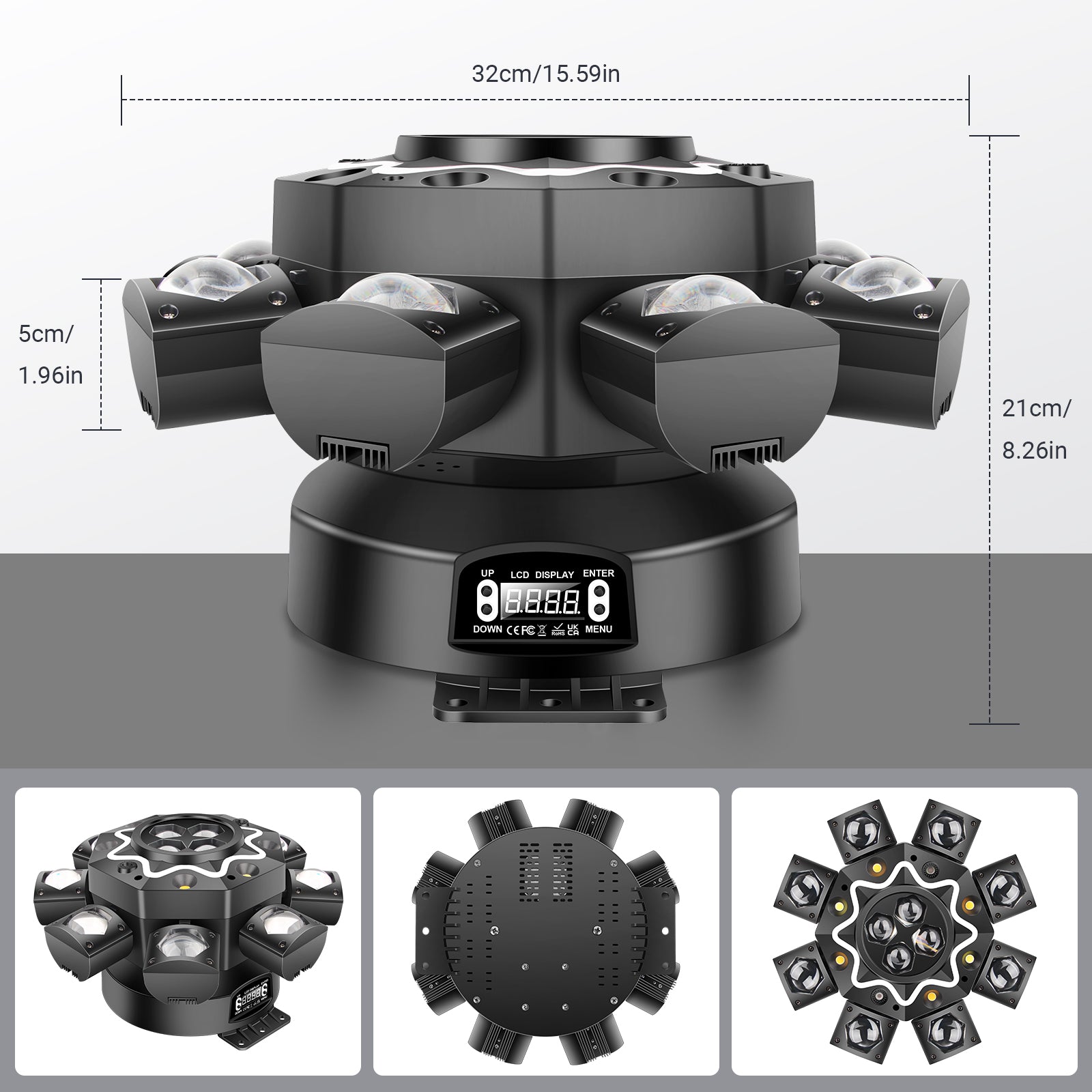 200W LED Hybrid Moving Head Effect Light with 8 Arms