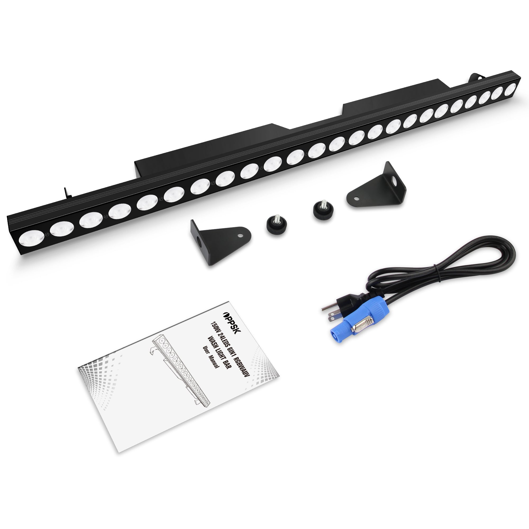 24x6W RGBWAUV 6in1 LED Wash Light Bar