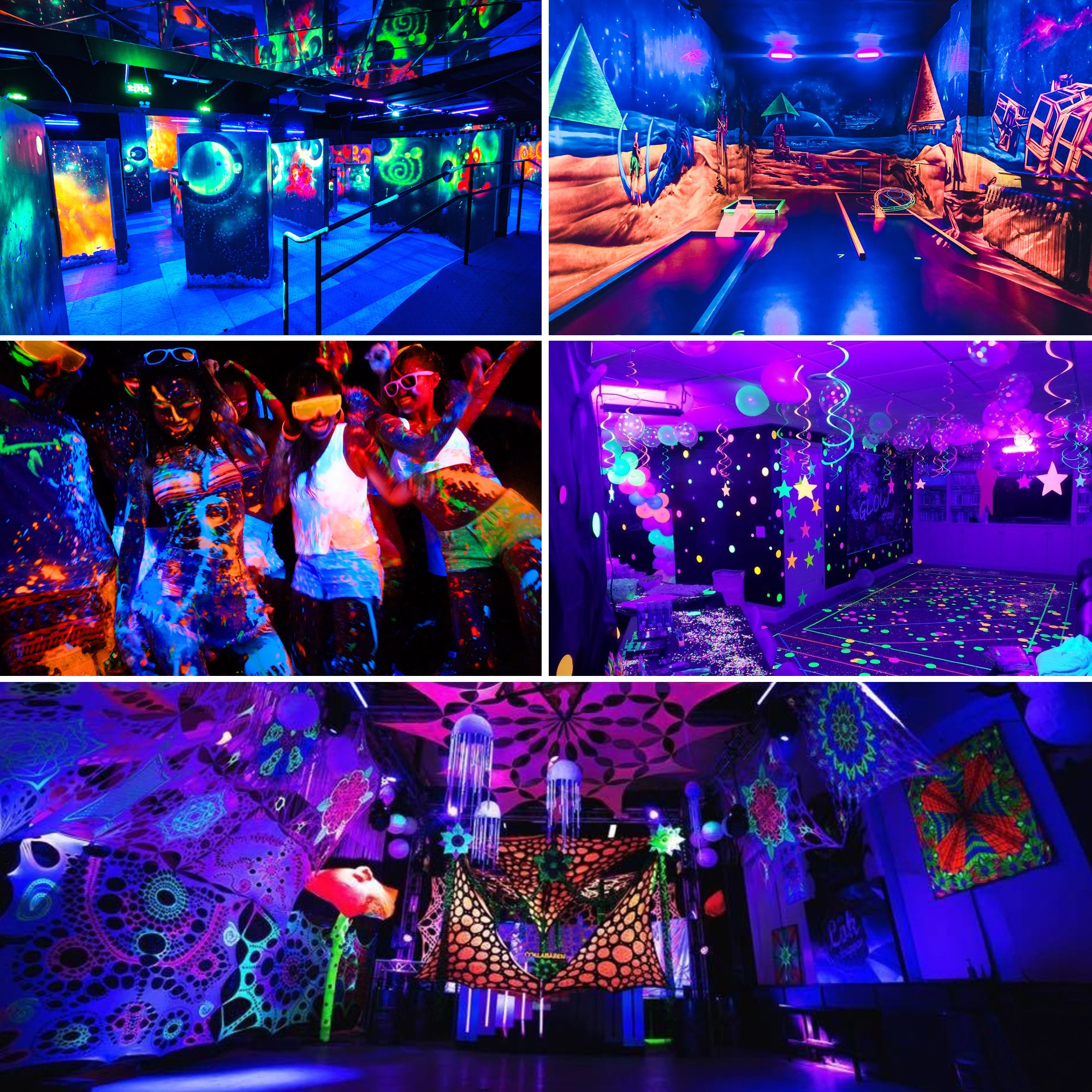 54W 18LED Black Light Bar