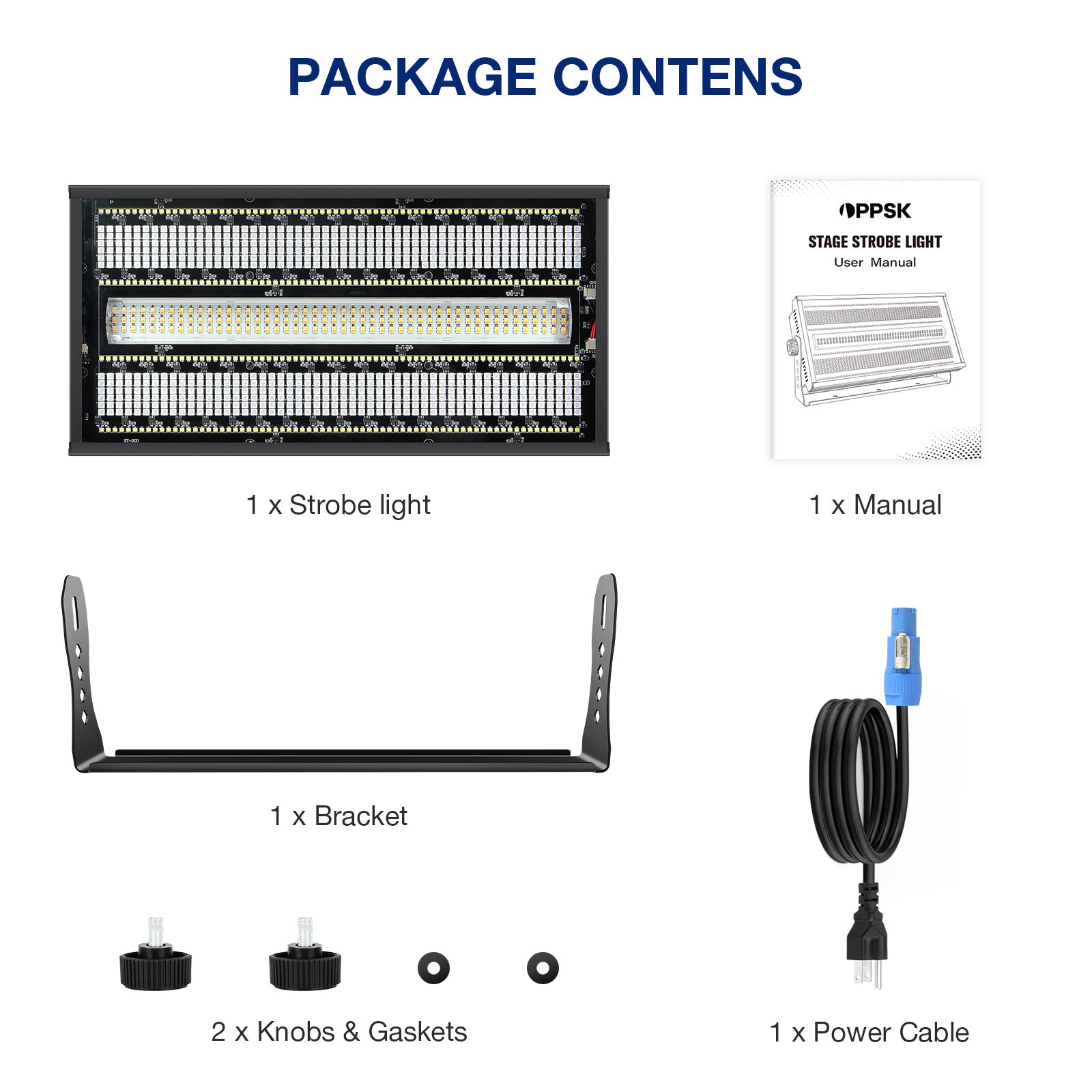 800W RGB+W+A LED DJ Strobe Light Panel