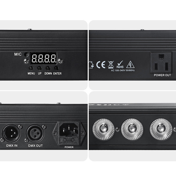 6-Pack, OPPSK 24x4W RGBA 4in1 Indoor LED Wall Washer Light for Wedding Uplighting