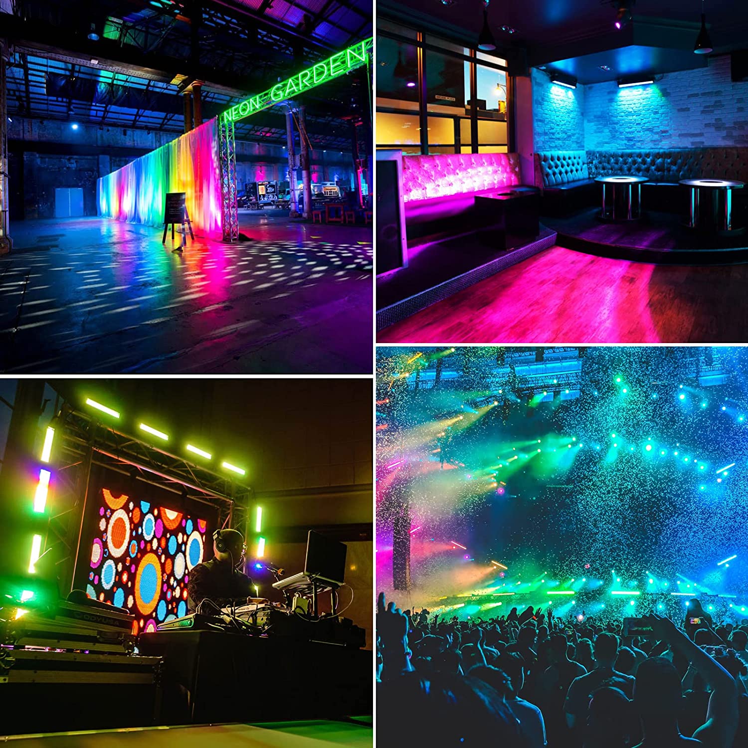 72 LED RGB 3in1 DJ Effect Light Indoor Wash Light Bar with Remote